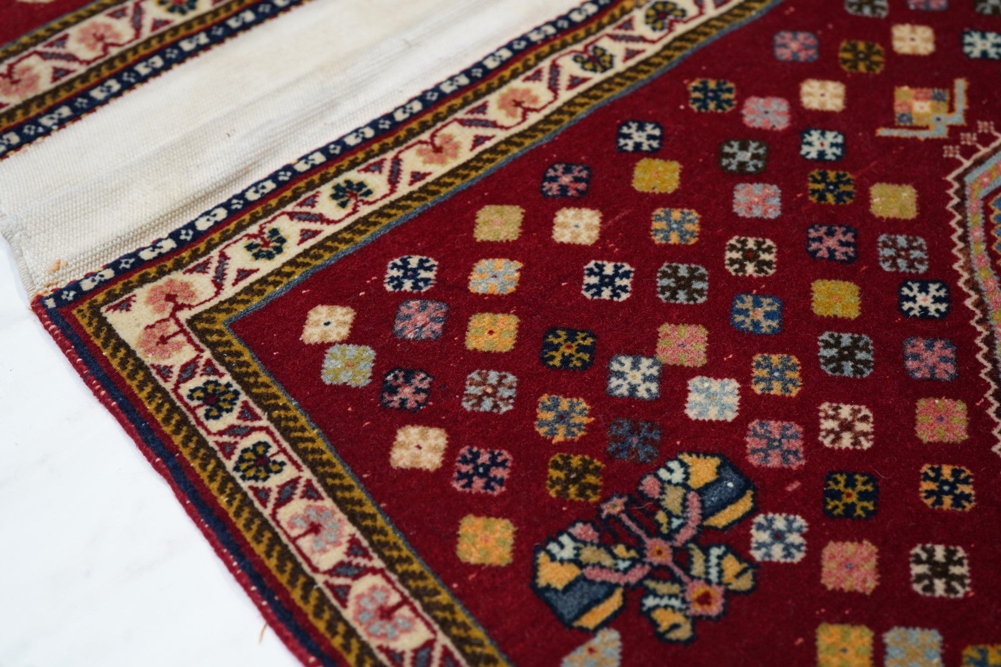 Extremely fine pair of saddle bag Kashkouli Rug 2'0" x 4'0"