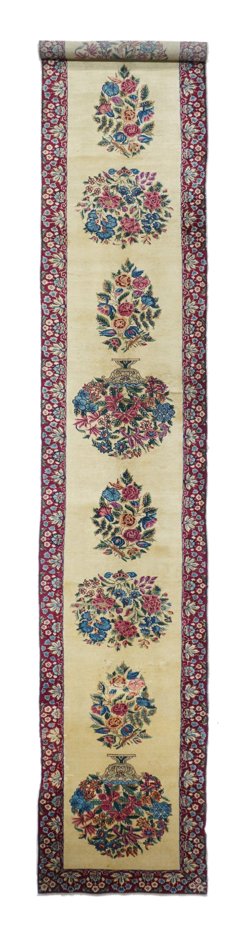 Vintage Kerman Rug 2'5'' x 16'2''