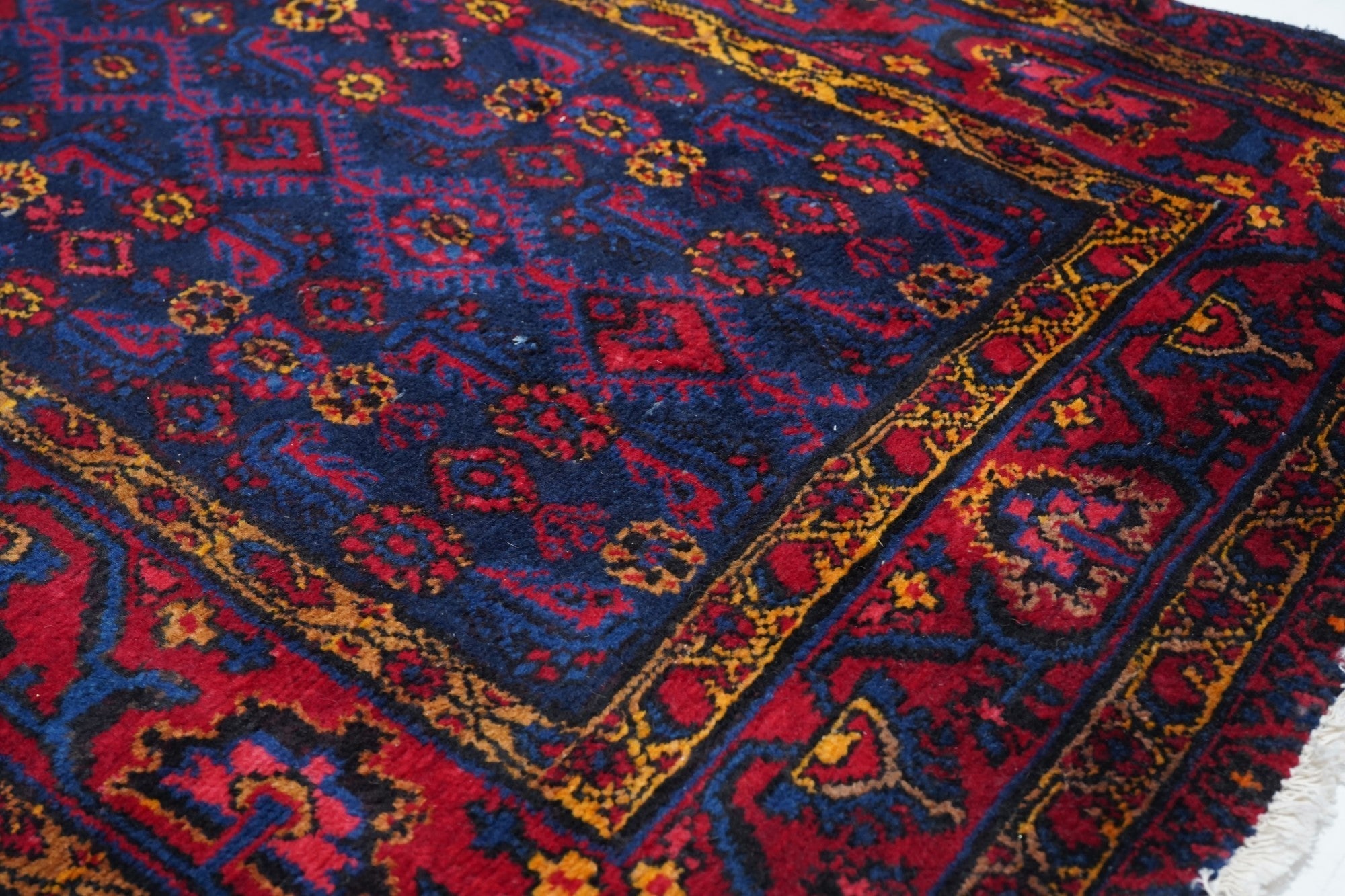 Vintage Hamadan Runner 3'7'' x 12'9''