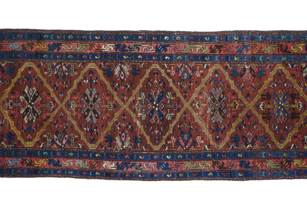 Antique Karajeh Heriz Rug 3'0'' x 9'7''