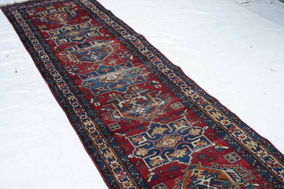 Vintage Heriz Runner 2'9'' x 15'0''