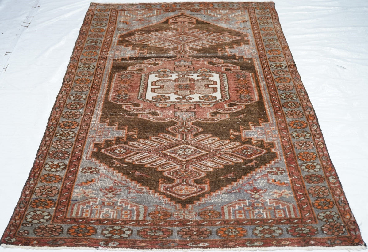 Vintage Hamedan Rug 4'1'' x 7'1''