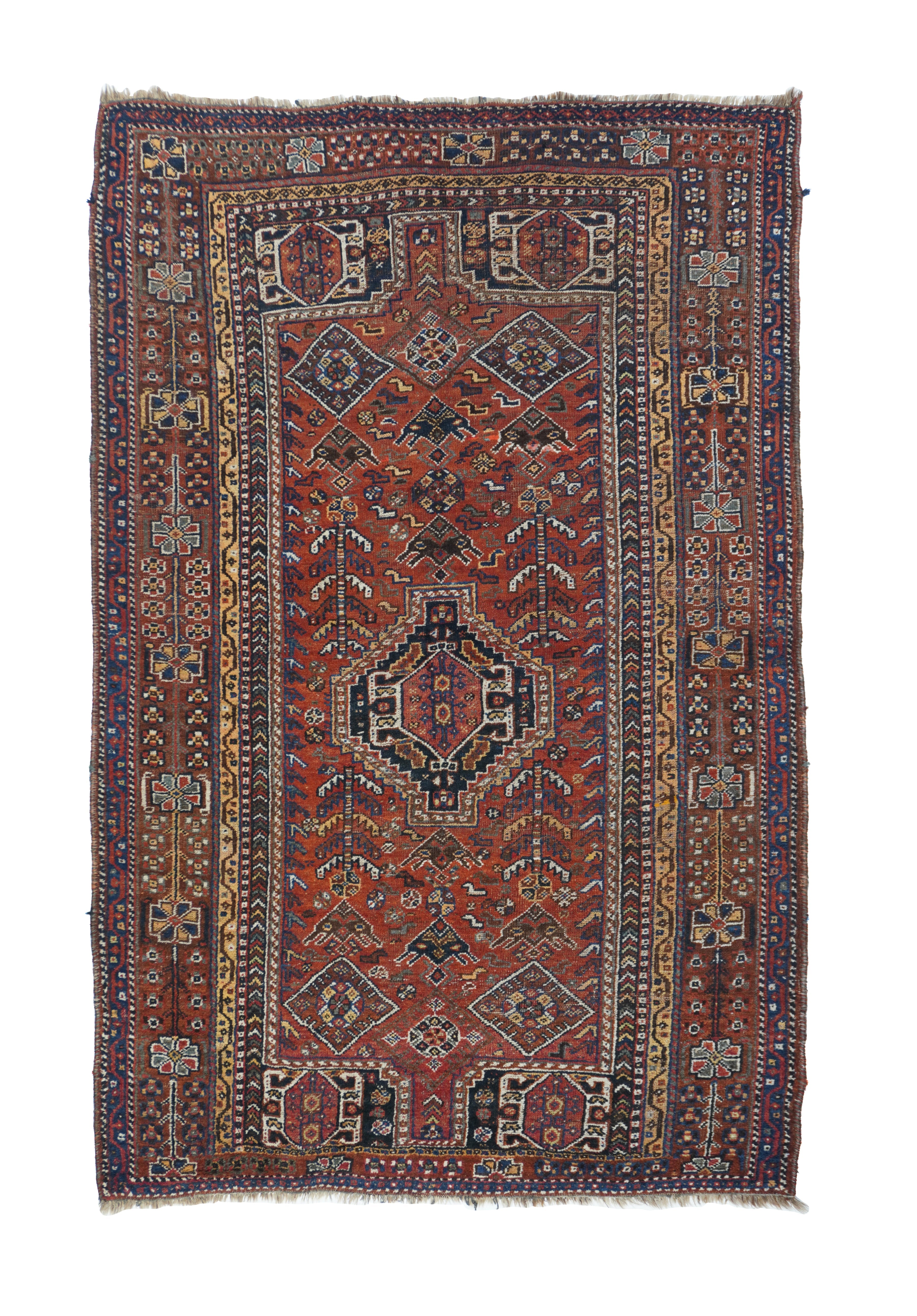 Antique Qashqai Rug 4'9'' x 7'5''