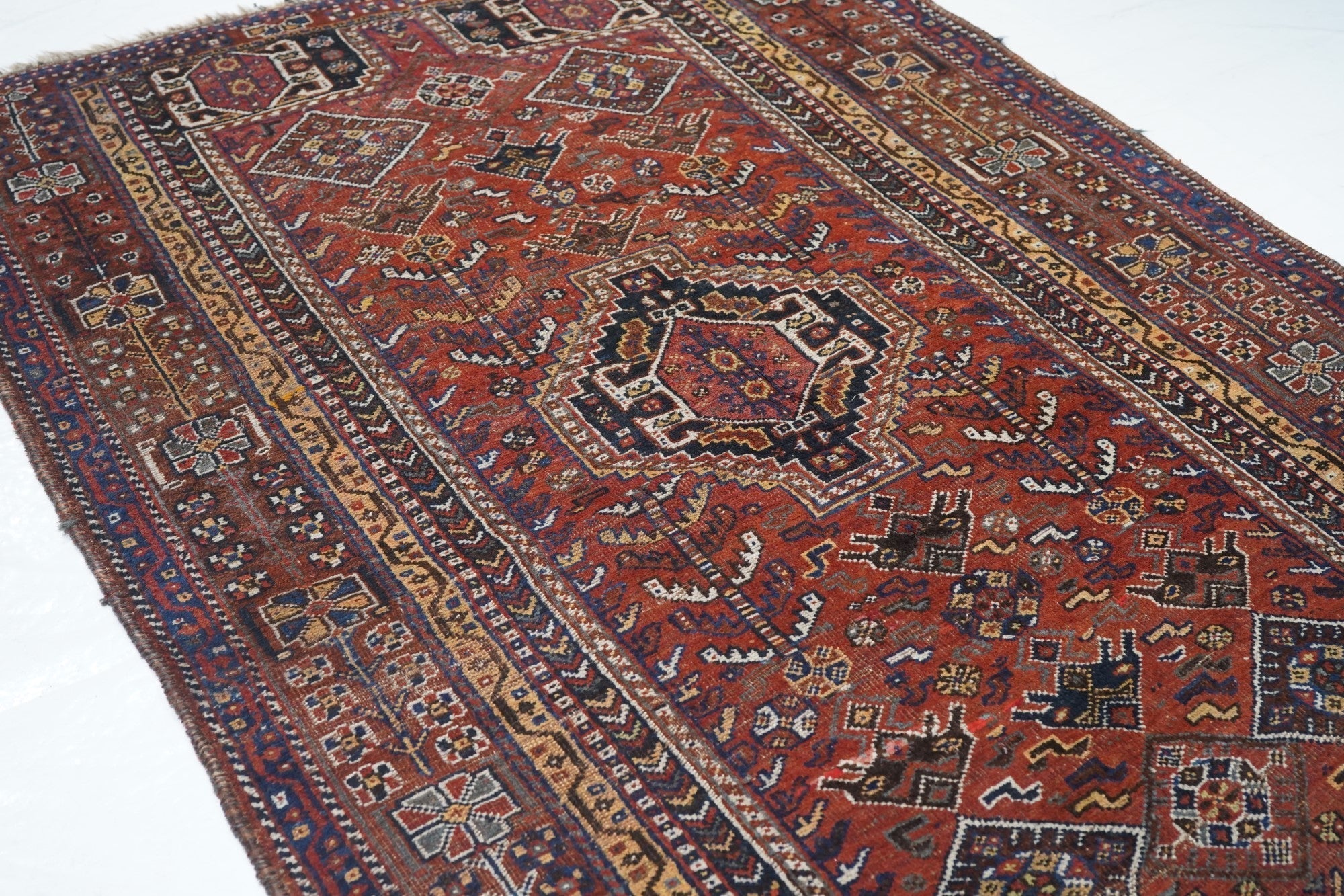 Antique Qashqai Rug 4'9'' x 7'5''