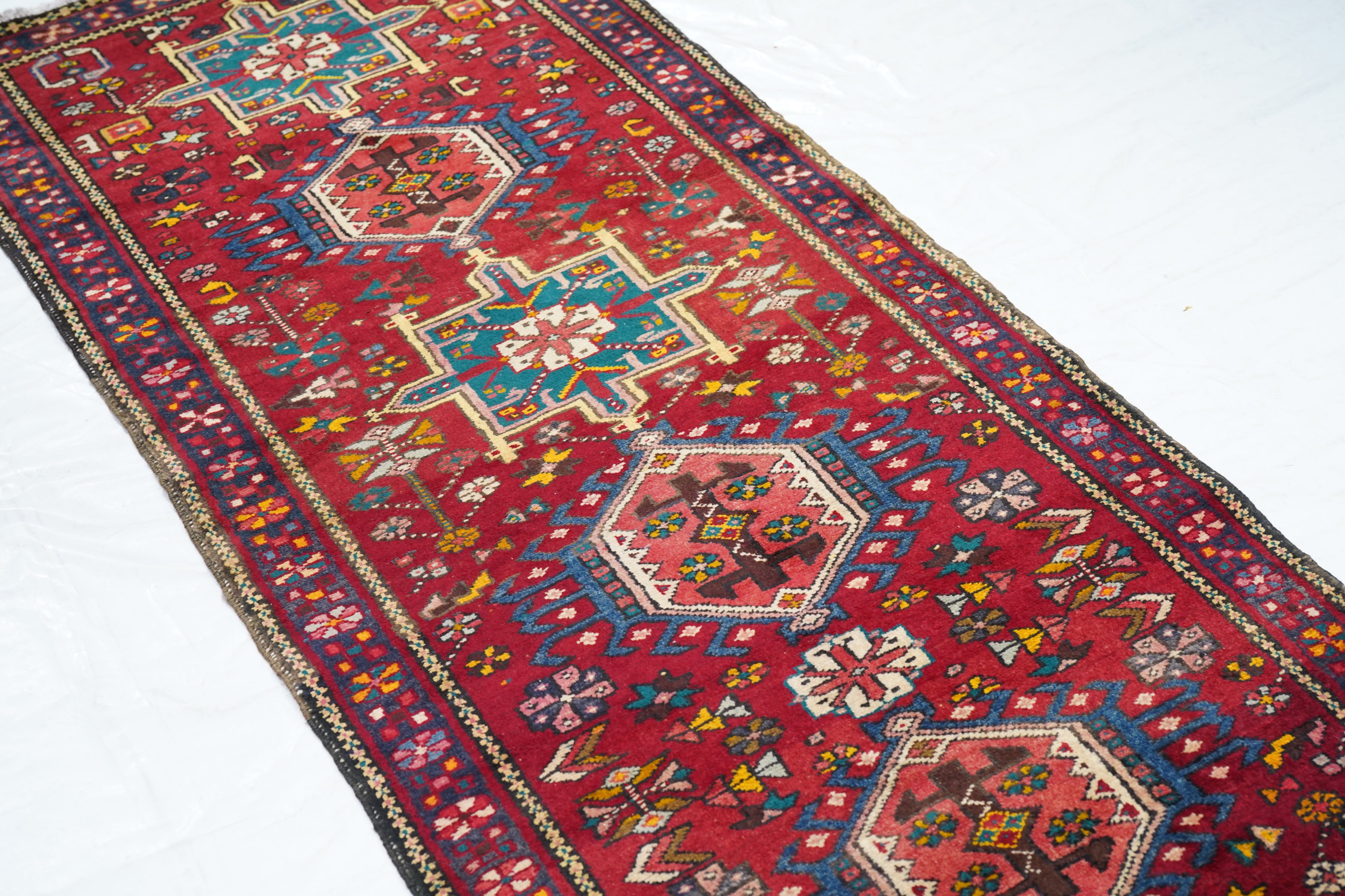 Vintage Karajeh Rug 2'11'' x 10'4''