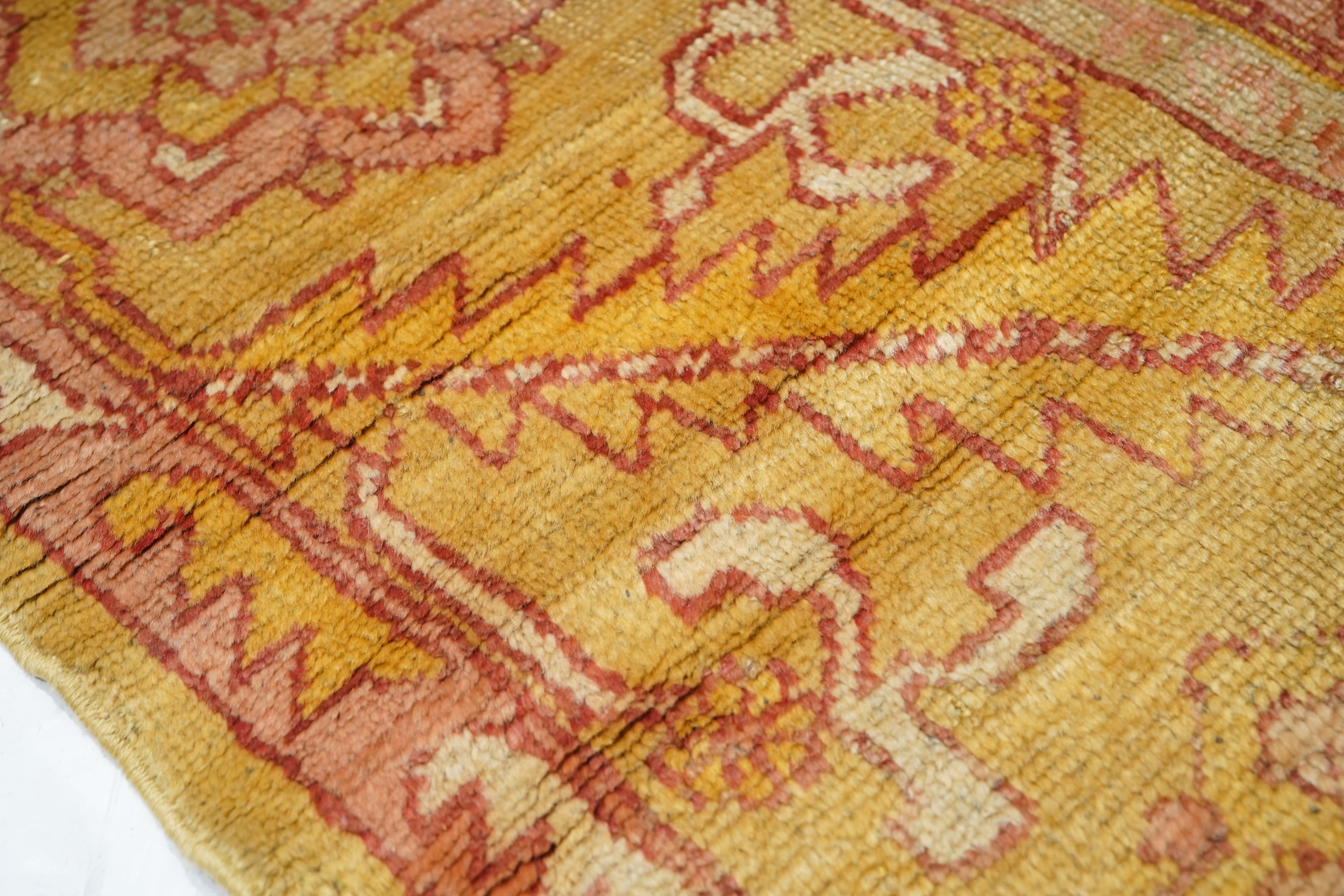 Antique Oushak Rug 7' 2'' x 14' 10"
