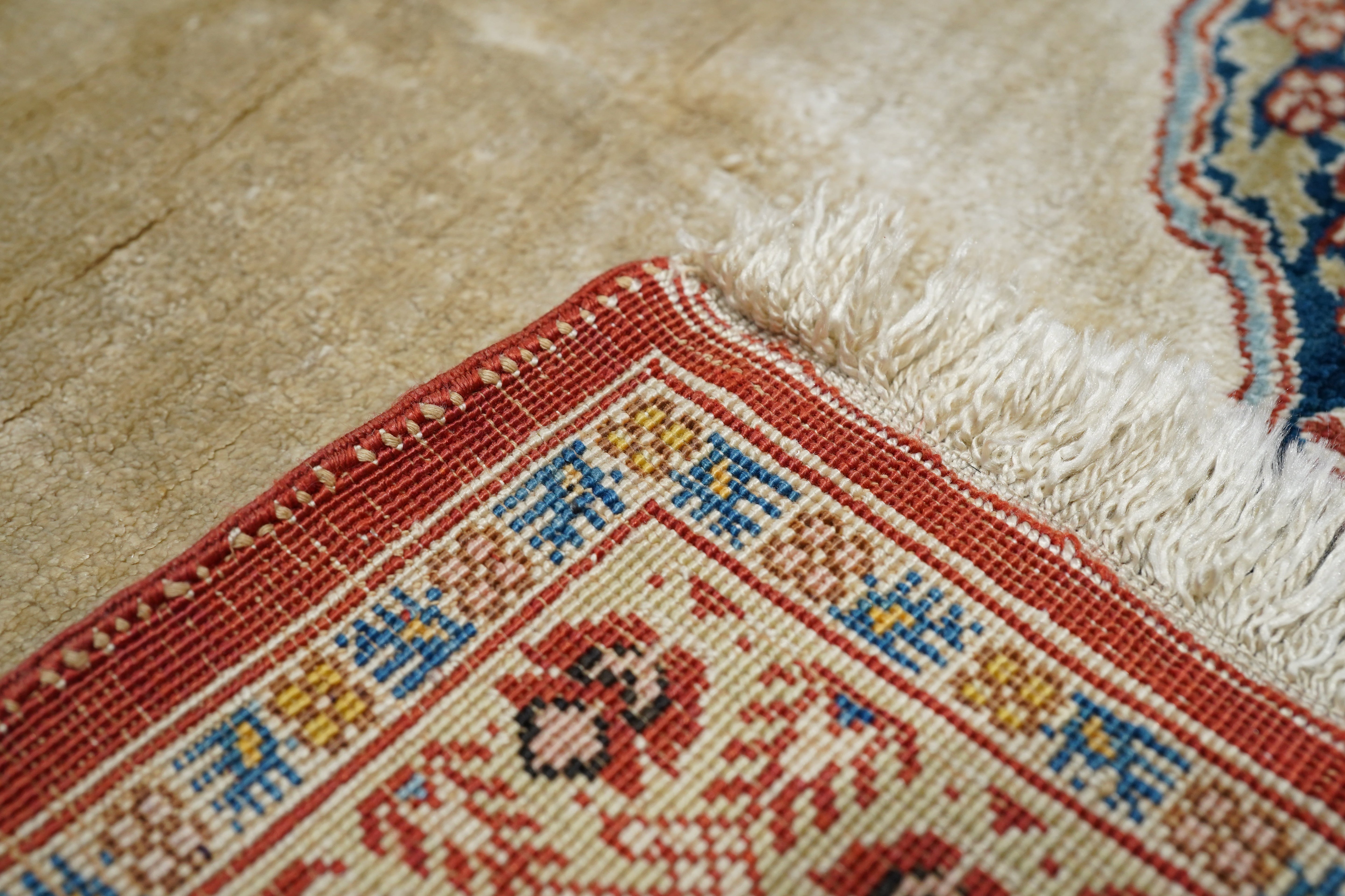 Antique Silk Rug 4'0'' x 5'8''