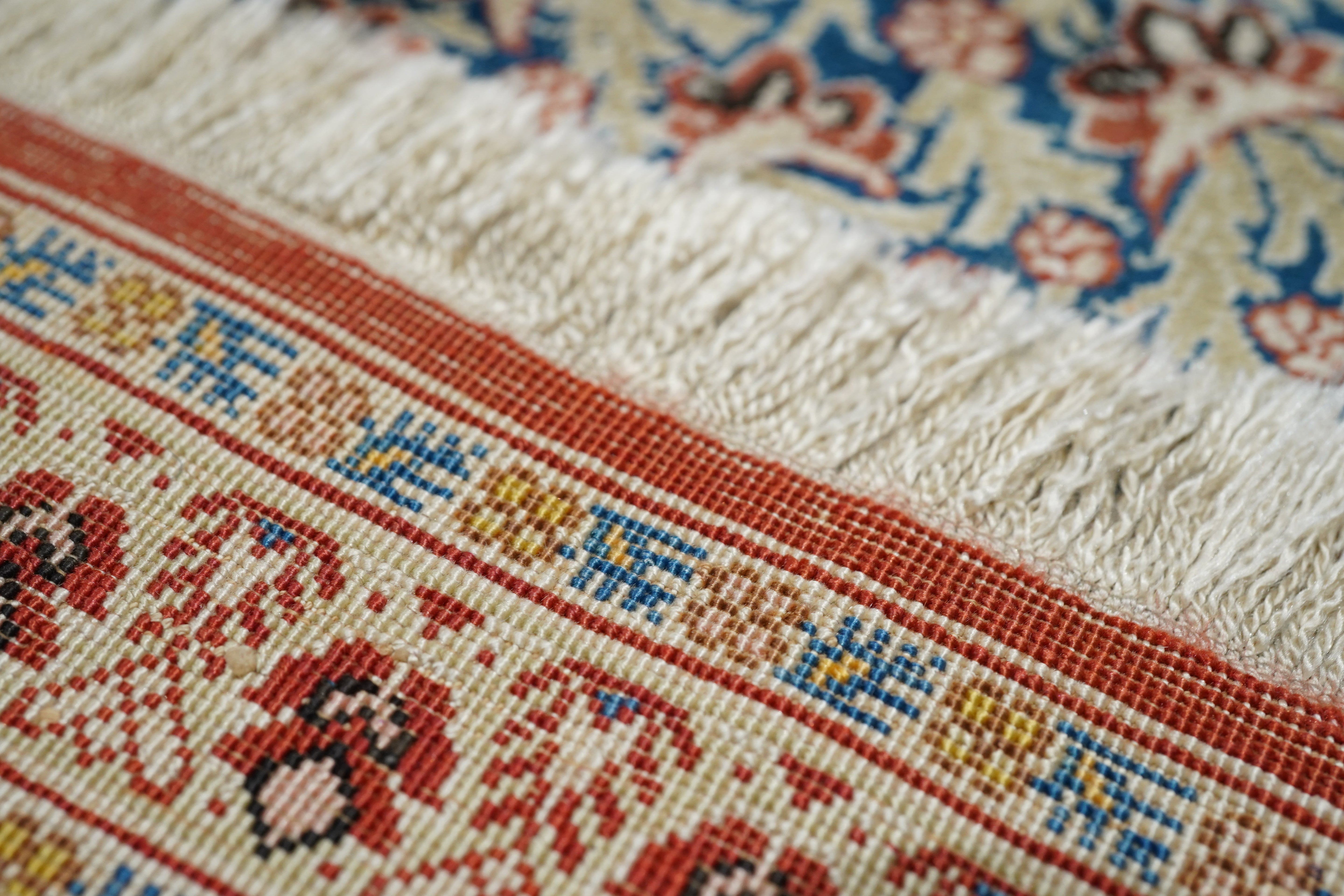 Antique Silk Rug 4'0'' x 5'8''