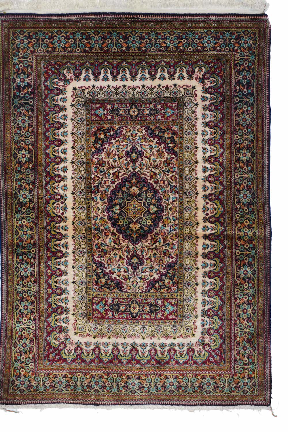 Fine Silk Qum Rug 3'6'' x 5'0''