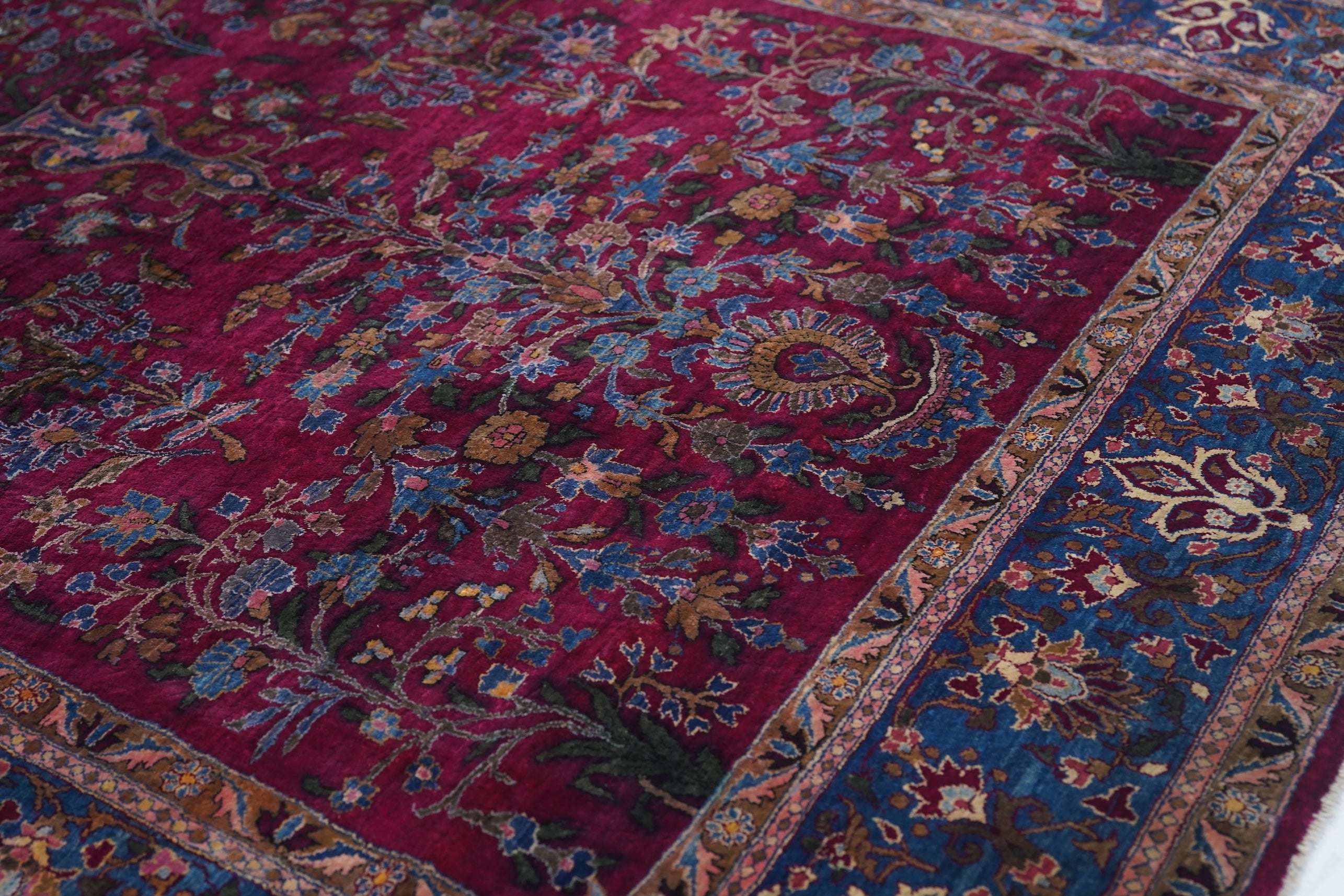 Antique Silk Kashan Rug 4'5'' x 6'6''