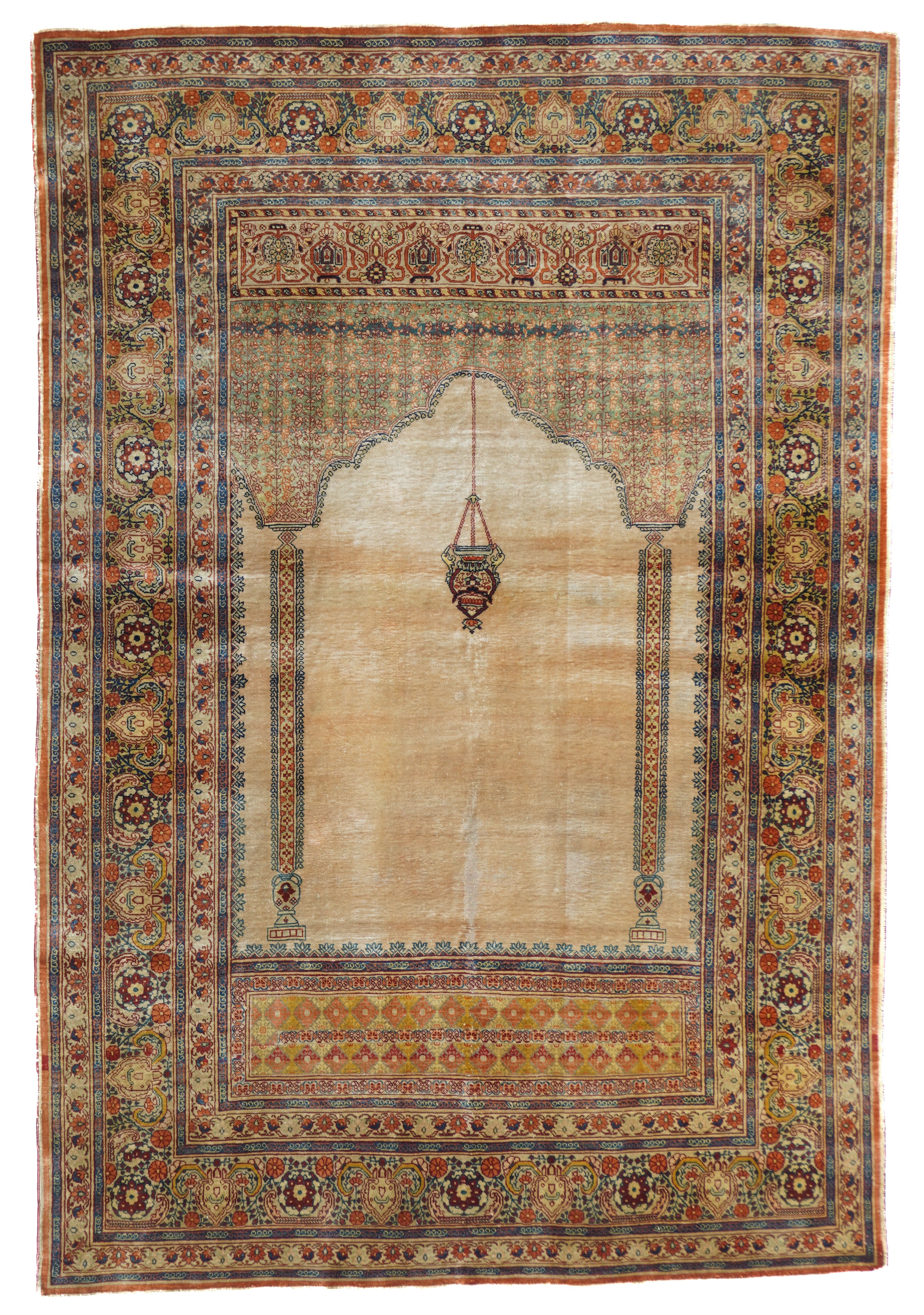 Antique Silk Rug 3'9'' x 5'8''