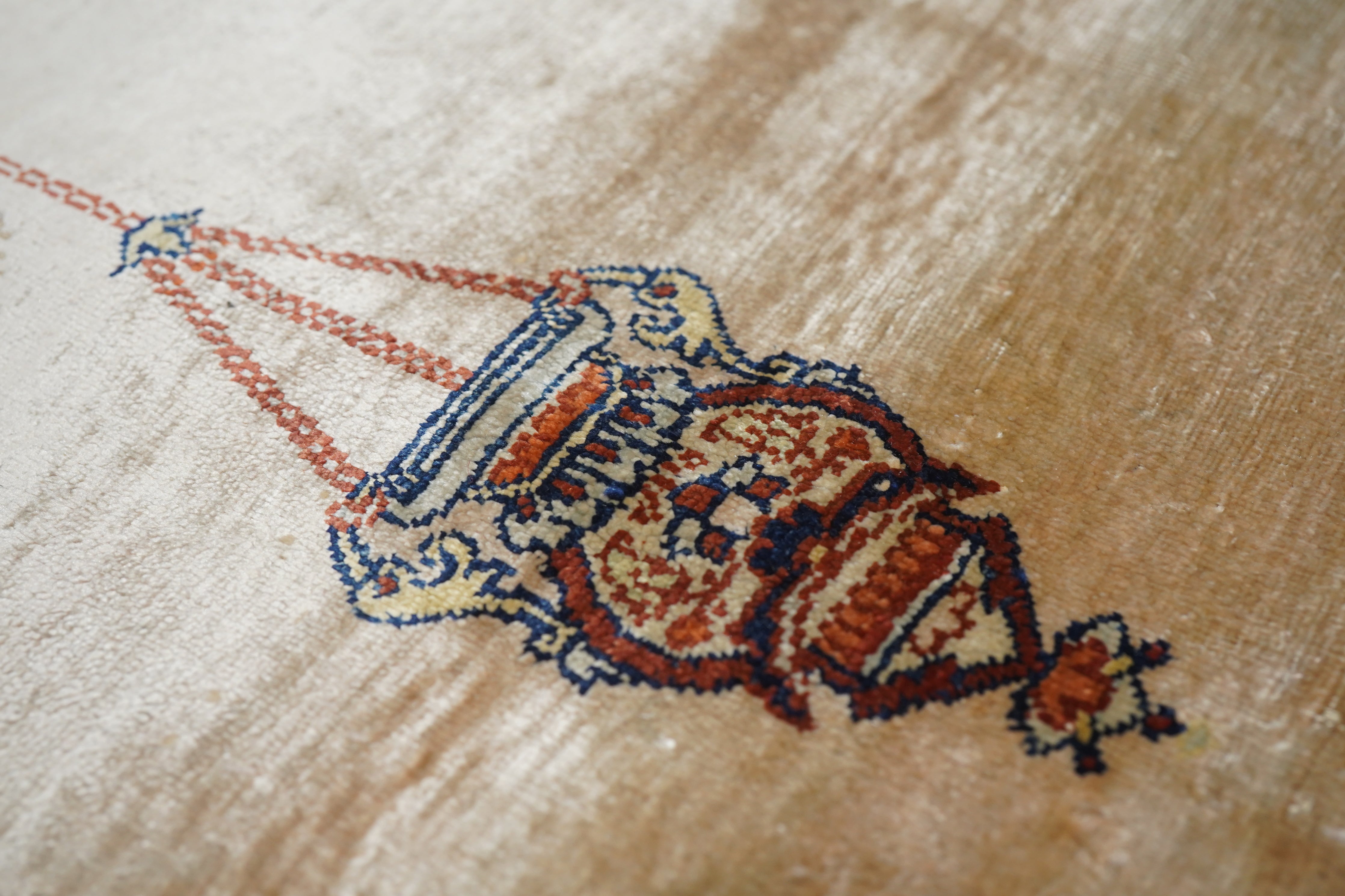 Antique Silk Rug 3'9'' x 5'8''