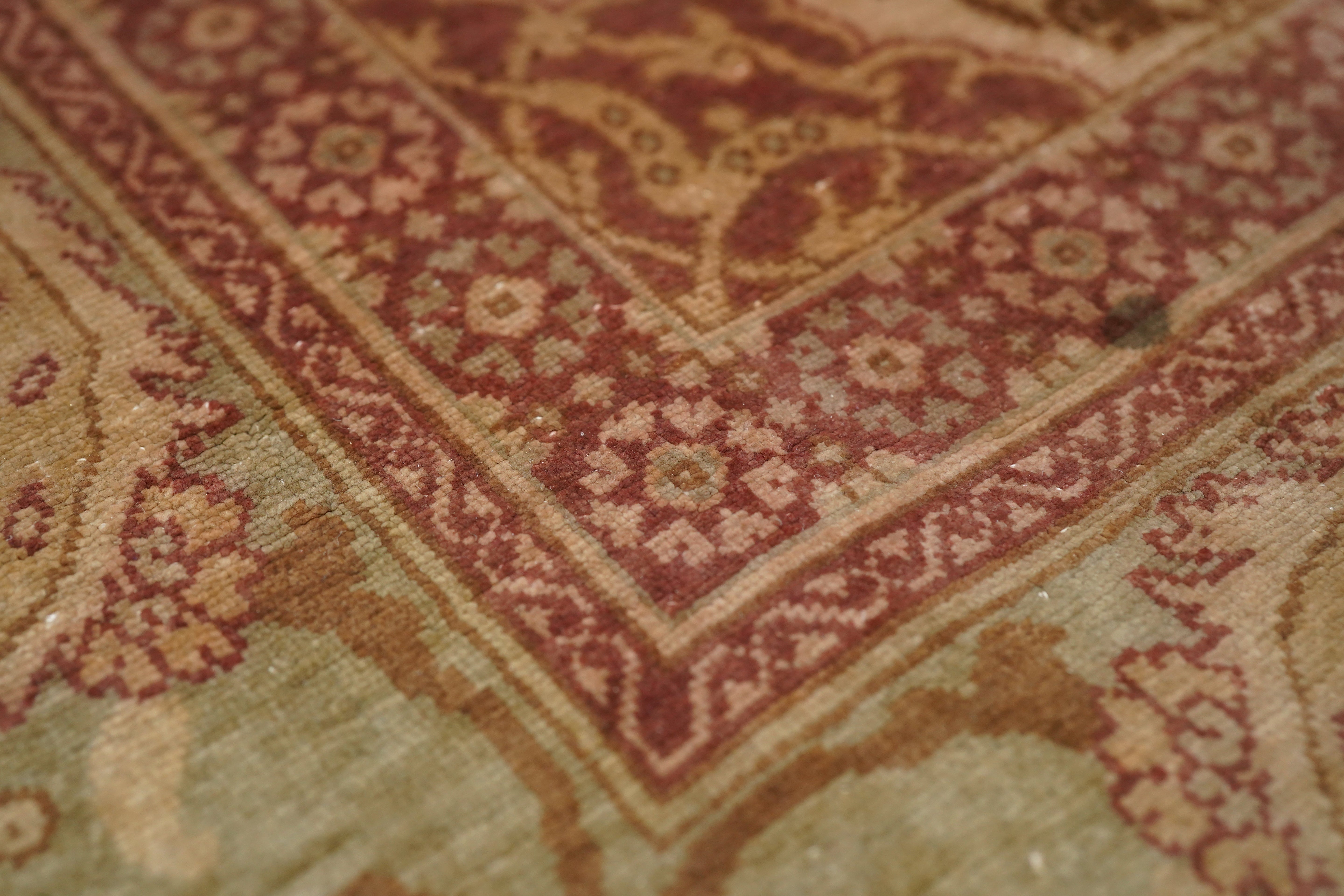 Antique Turkish Silk Signed Hereke Rug 4'3'' x 6'8''