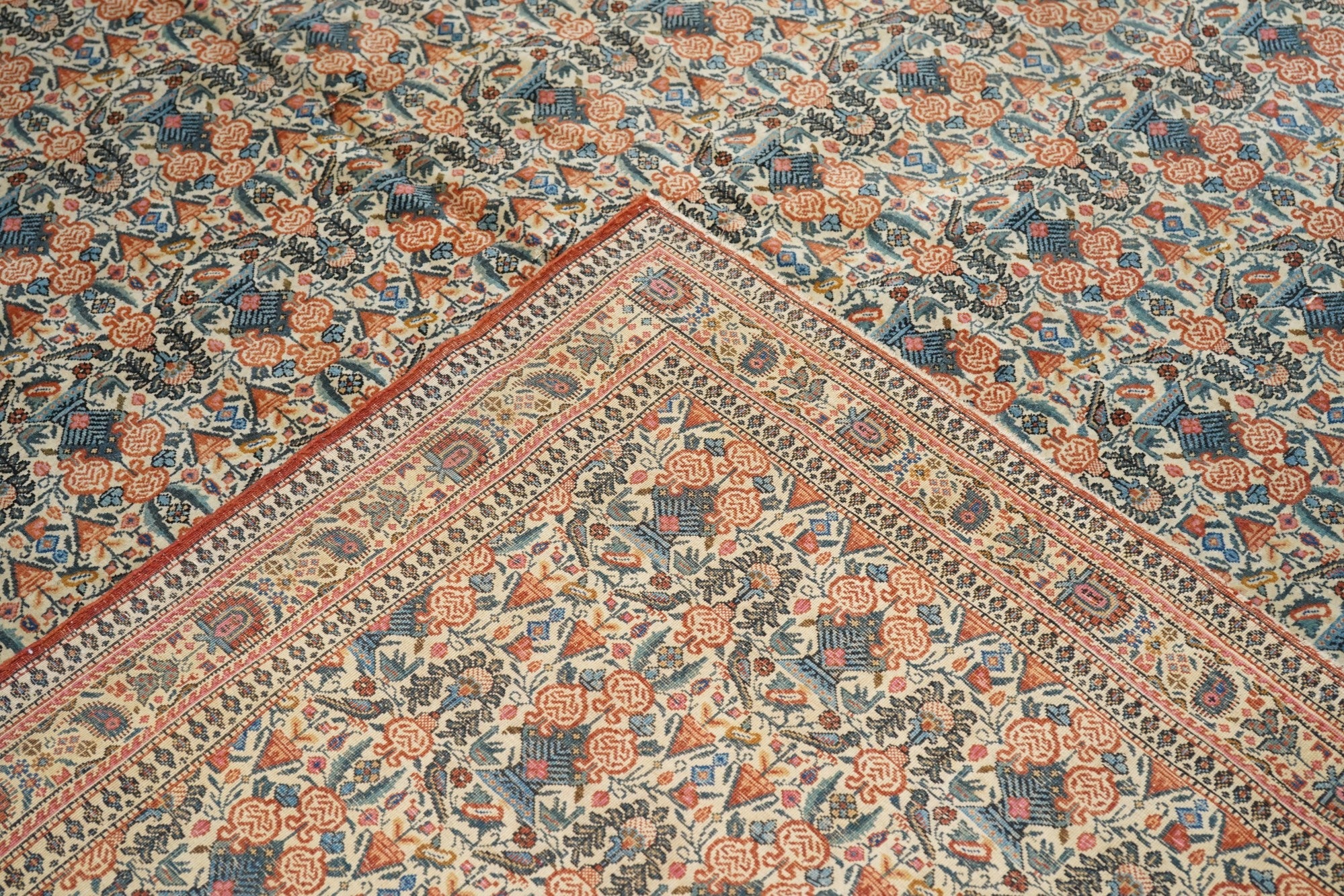 Antique Tehran Rug 7' 5" x 10'2"