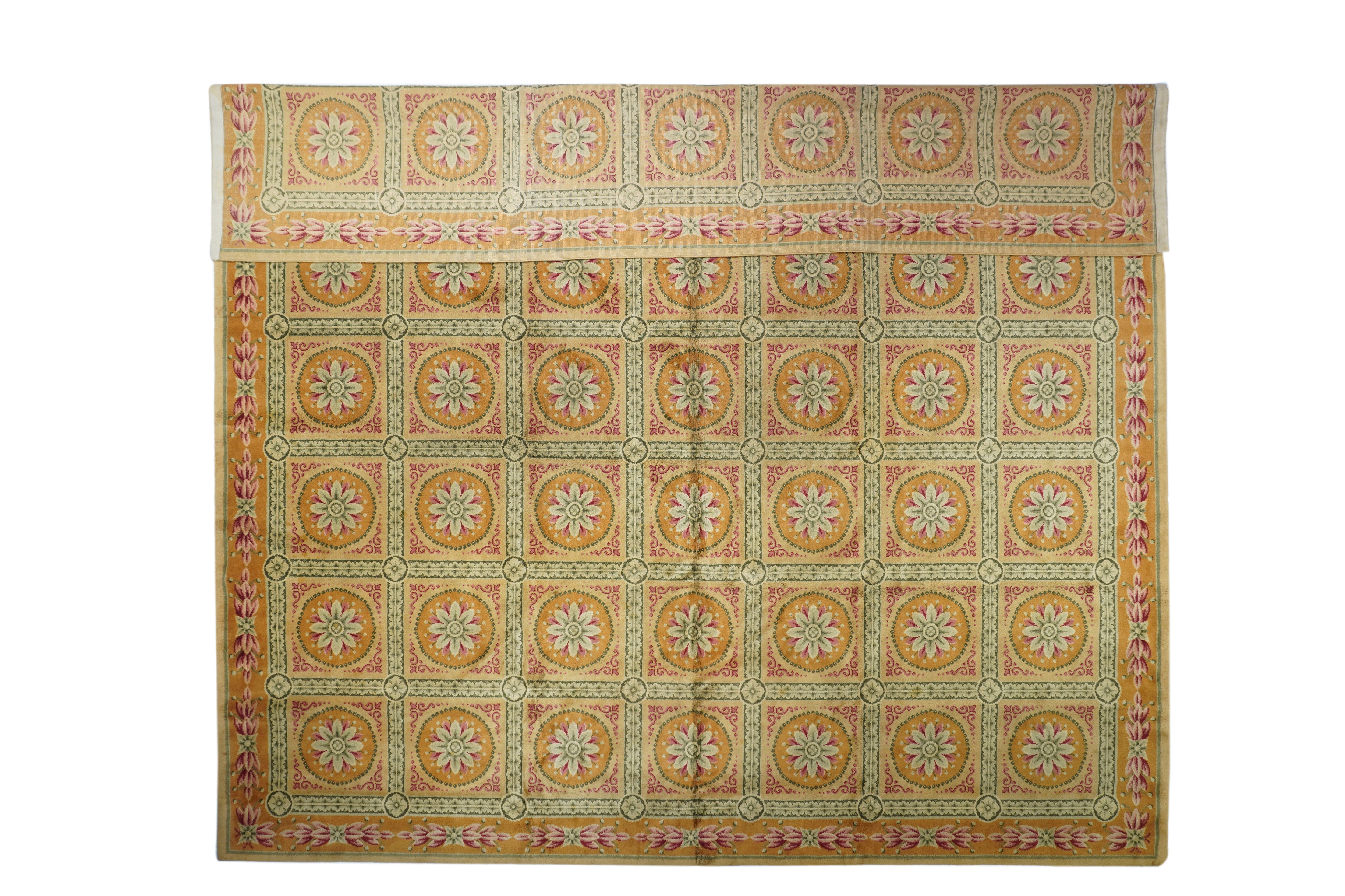 Antique European Savonnerie Rug 13' 5'' x 13' 5''