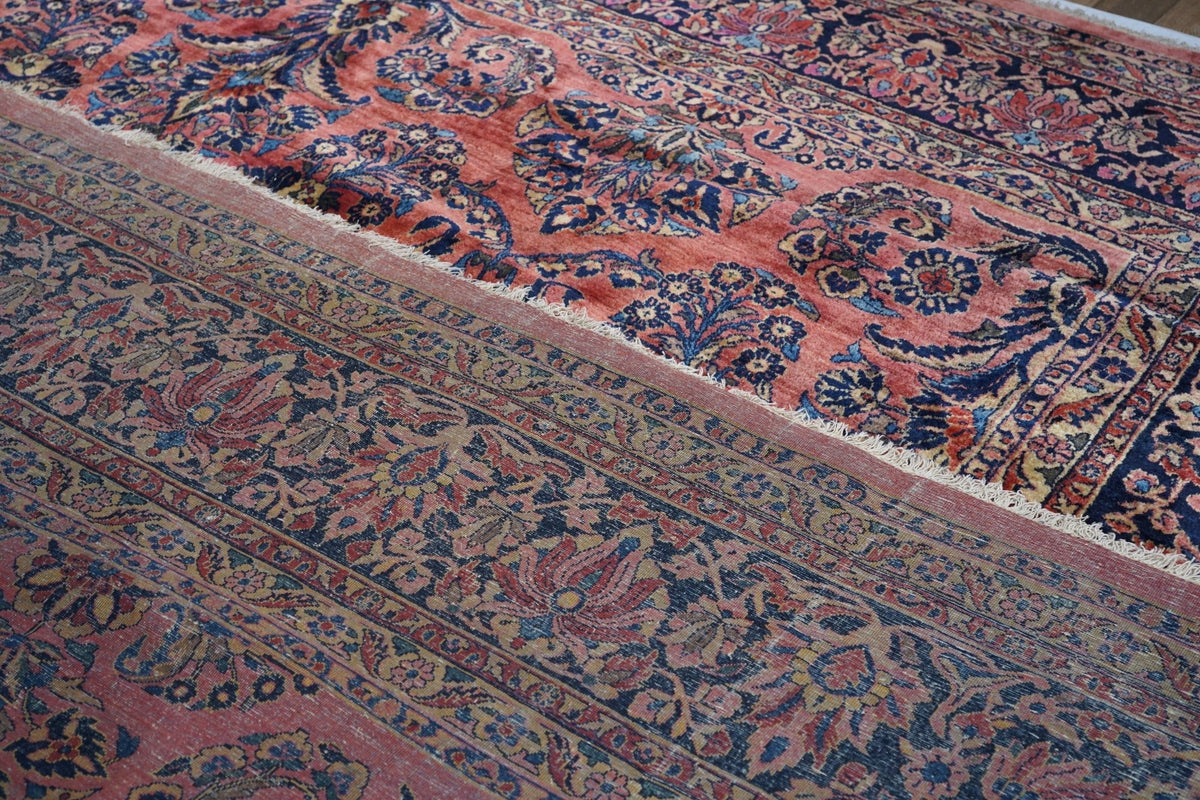 Antique Sarouk Rug 12'2'' x 18'4''