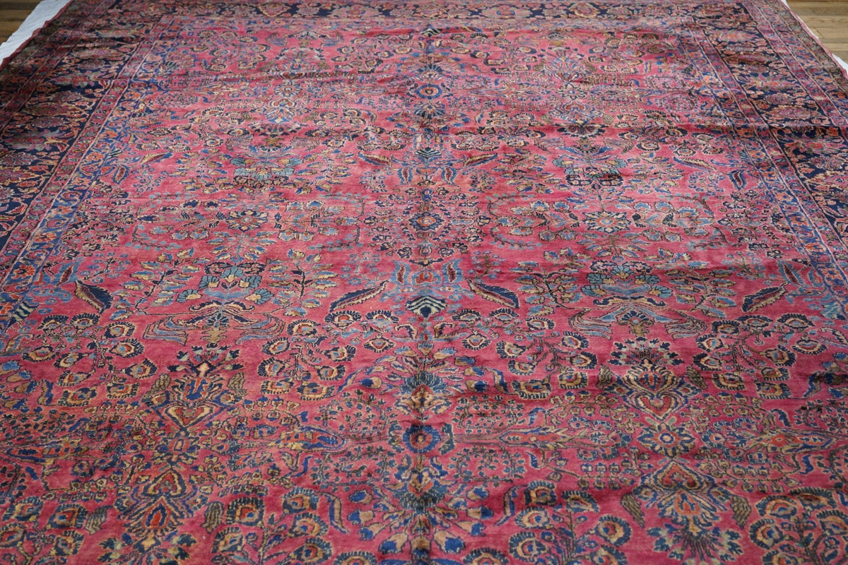 Antique Sarouk Rug 11'3'' x 17'8''