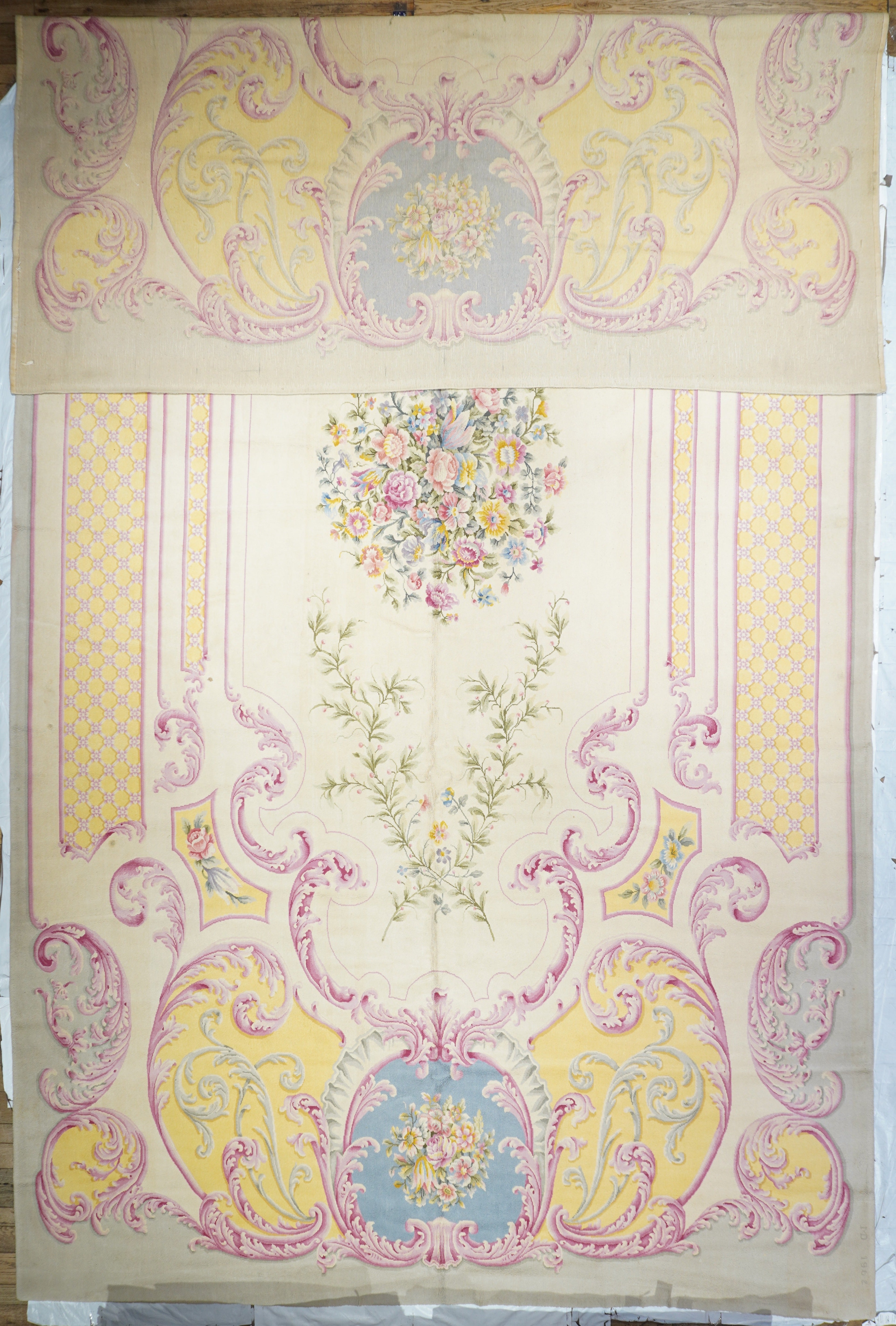 Vintage Savonnerie Rug 11' 1'' x 21' 4''
