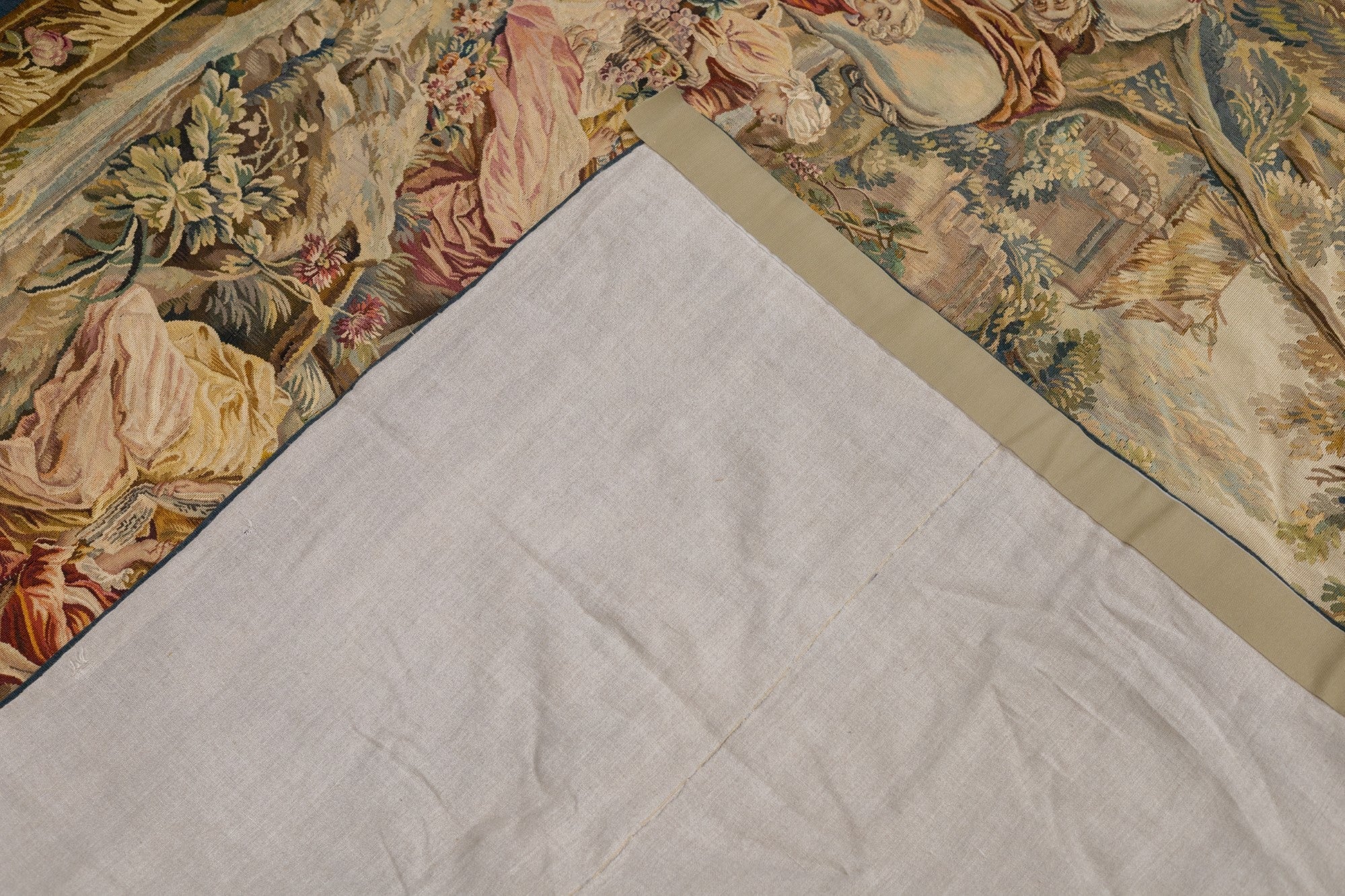 Antique Tapestry Aubusson-Beauvais Pictorial French 4'9'' x 6'3''