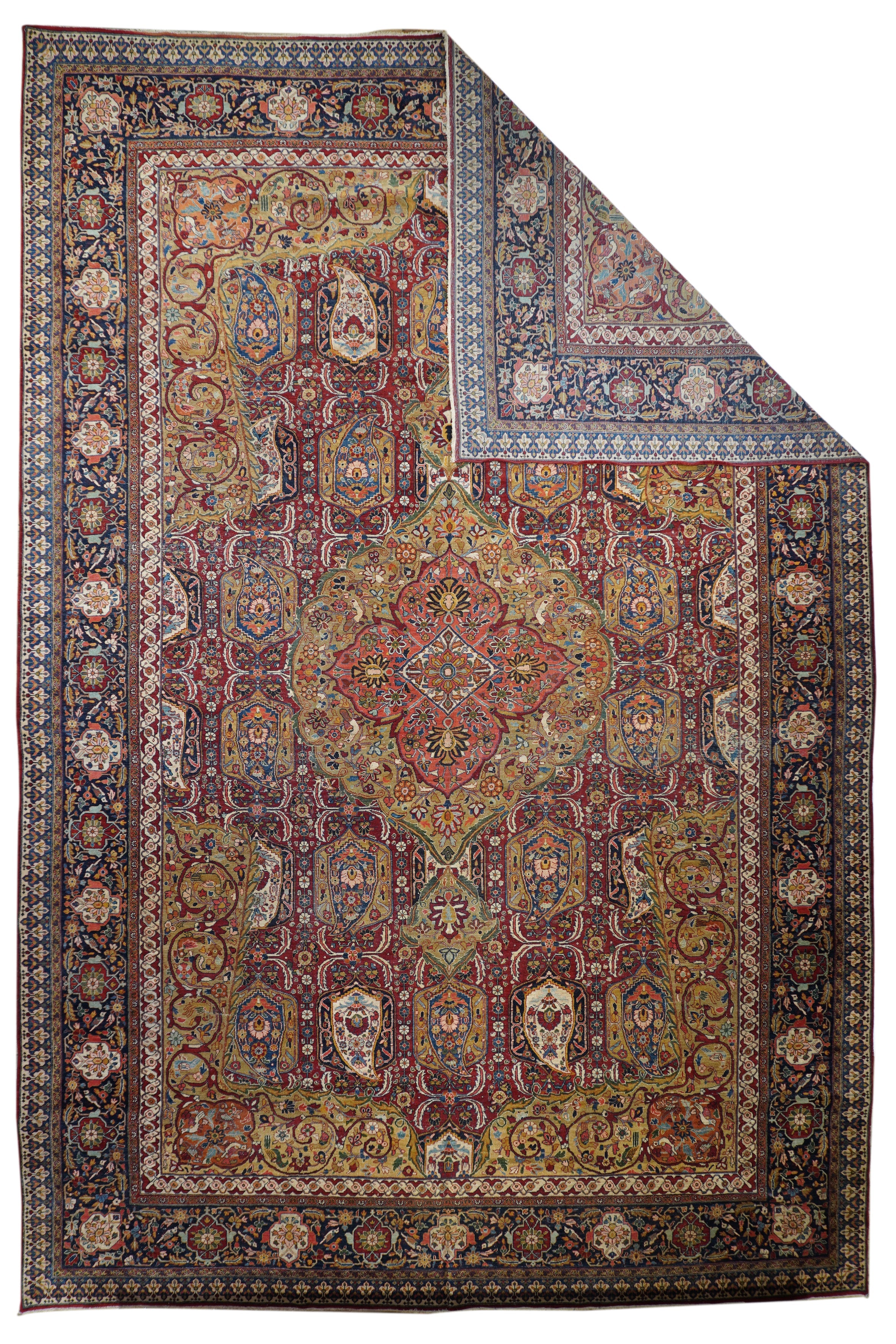 Vintage Sarouk Rug 11' 10'' x 17' 6''