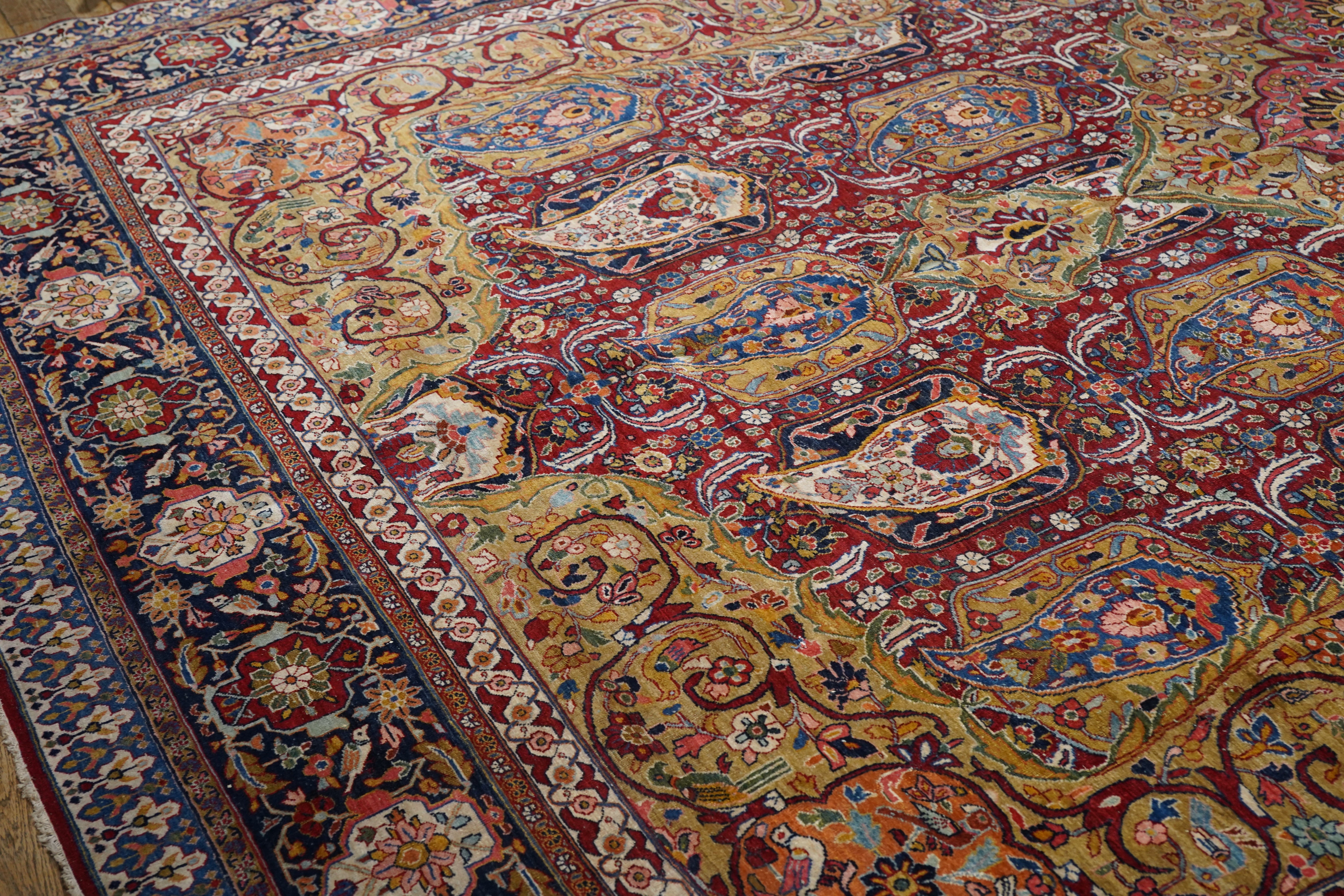 Vintage Sarouk Rug 11' 10'' x 17' 6''
