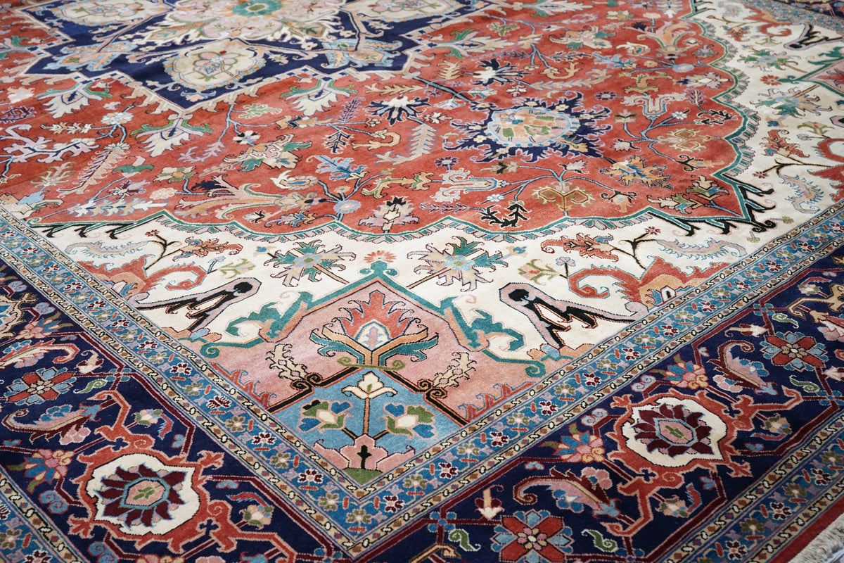 Vintage Heriz Rug 13'2'' x 19'6''