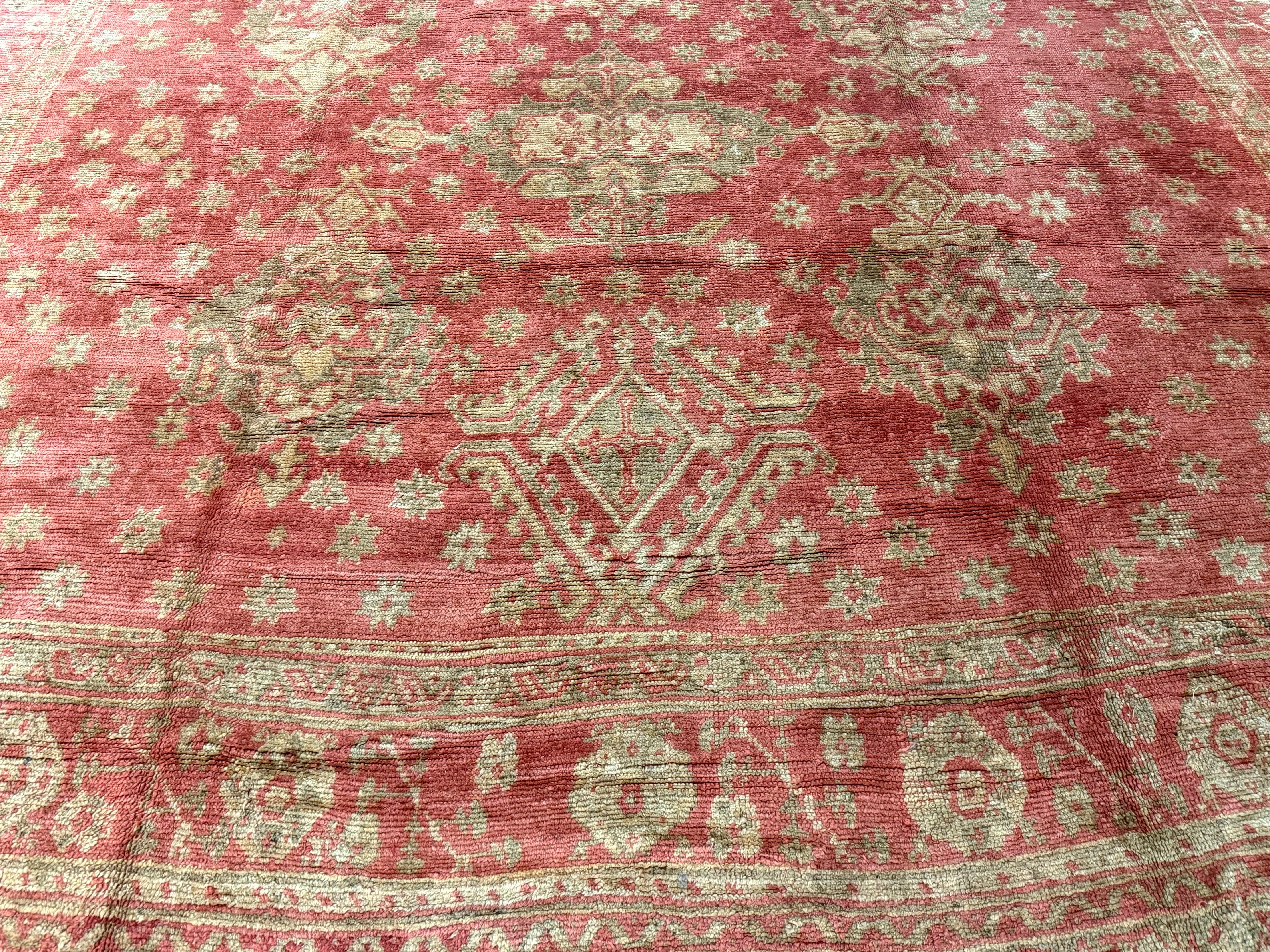 Antique Oushak Rug 14' 2'' x 20' 6''
