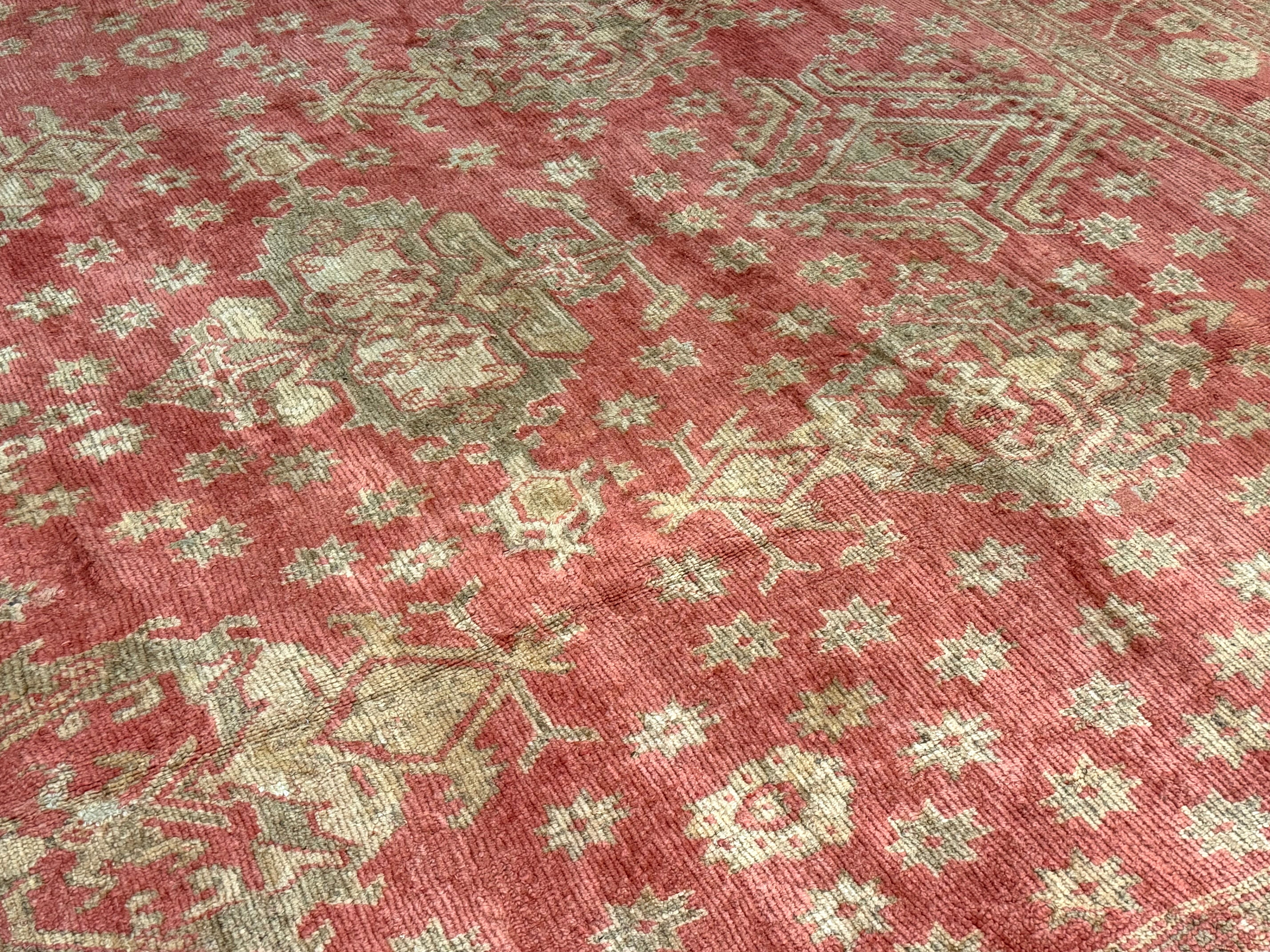Antique Oushak Rug 14' 2'' x 20' 6''