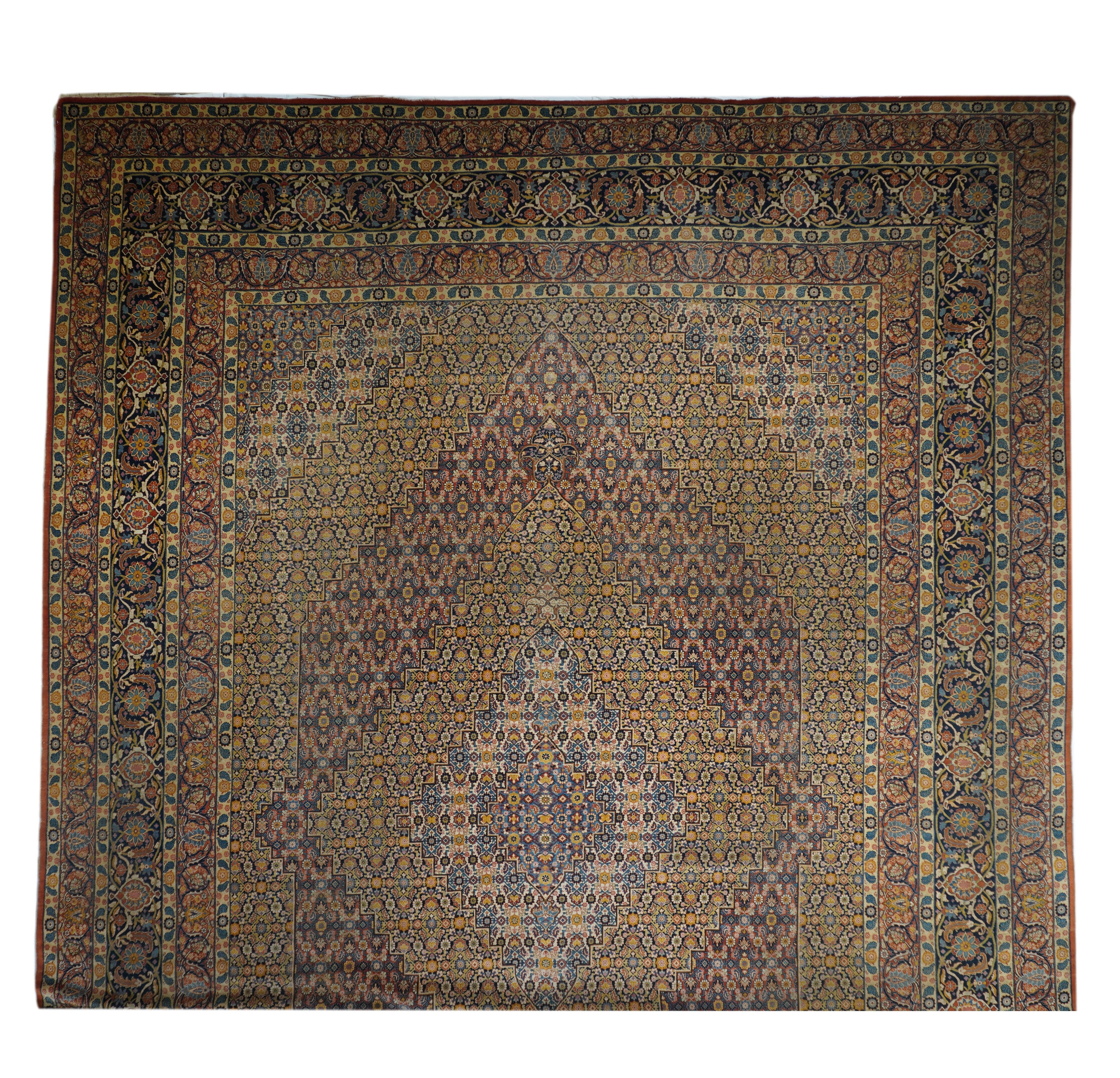 Antique Haji Jalili Tabriz Rug 13' 6'' x 18' 7''