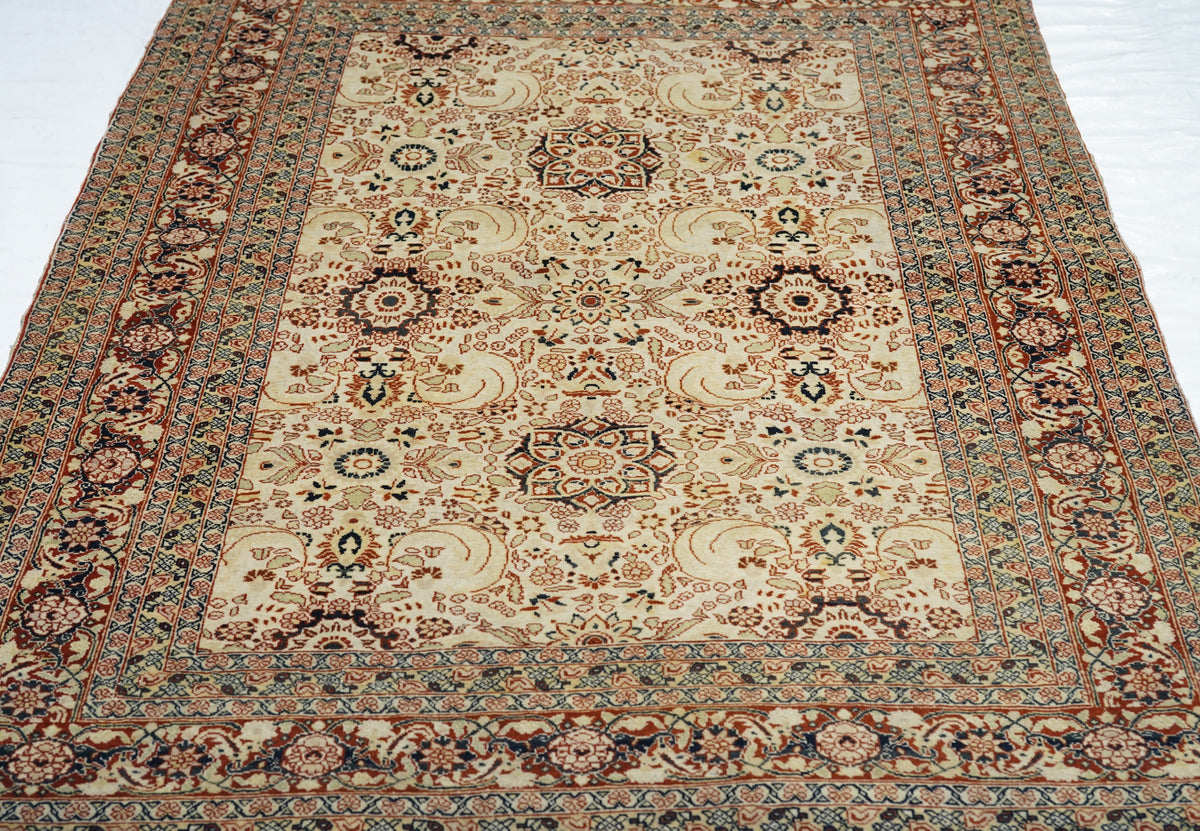 Antique Haji Jalili Rug 4'3'' x 5'3''