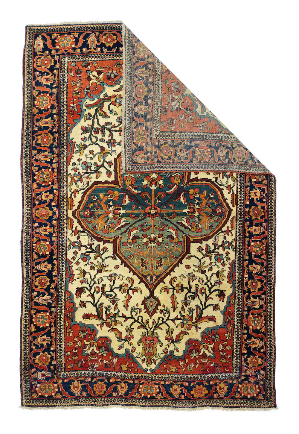 Antique Farahan Sarouk Rug 4'3'' x 6'7''
