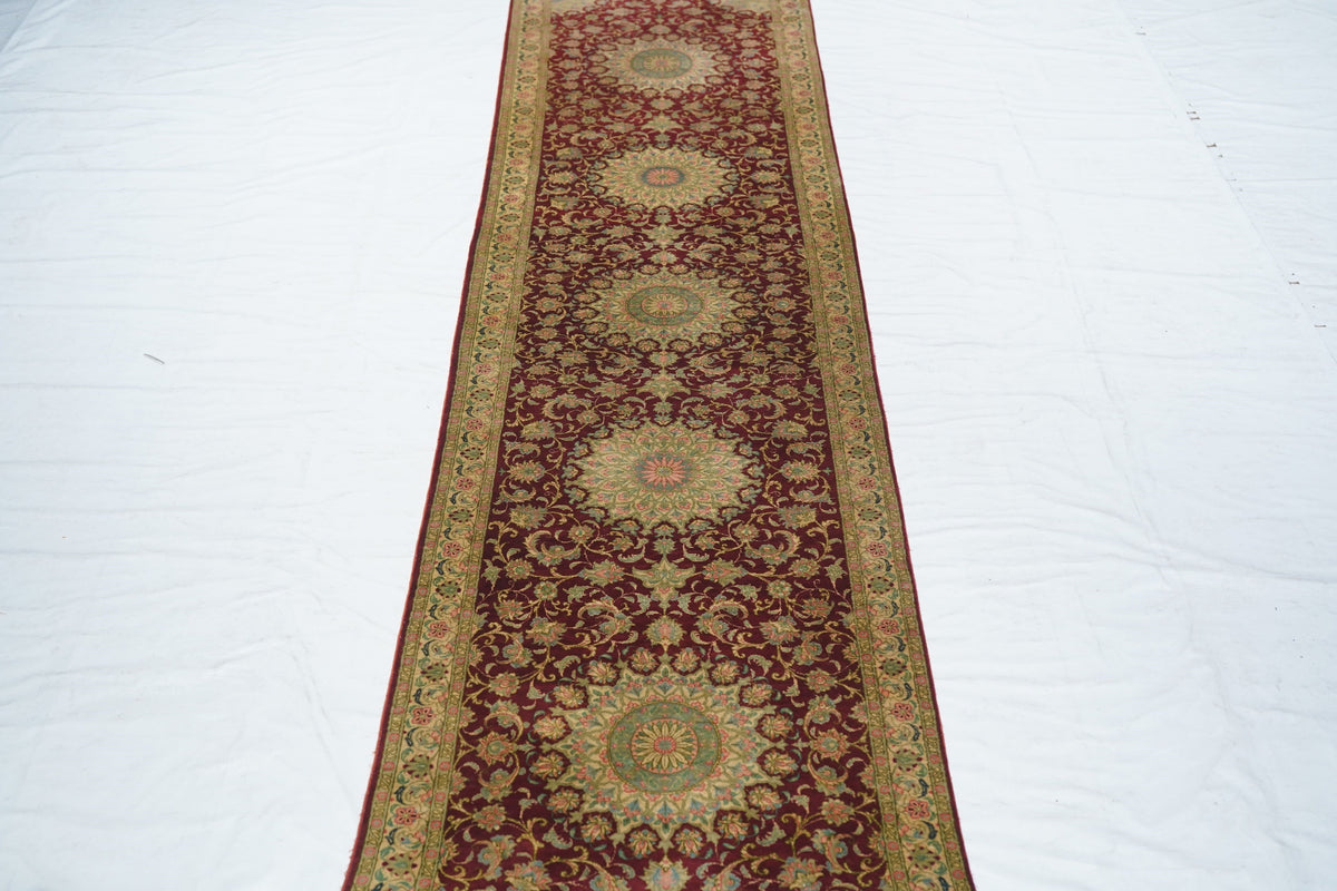 Fine Silk Qum Runner 2'2'' x 9'3''