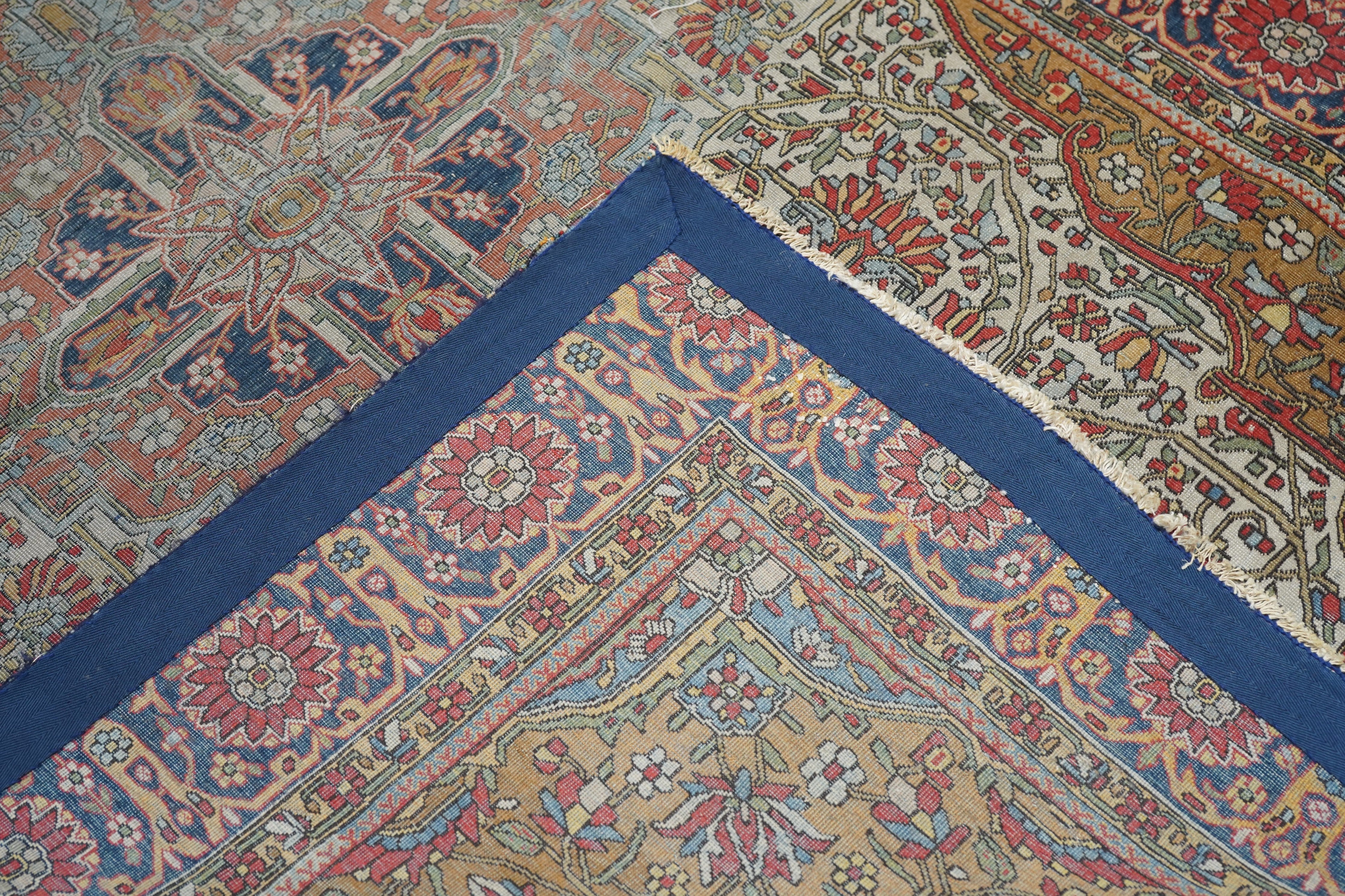Antique Mohtasham Kashan Rug 4'0'' x 6'2''
