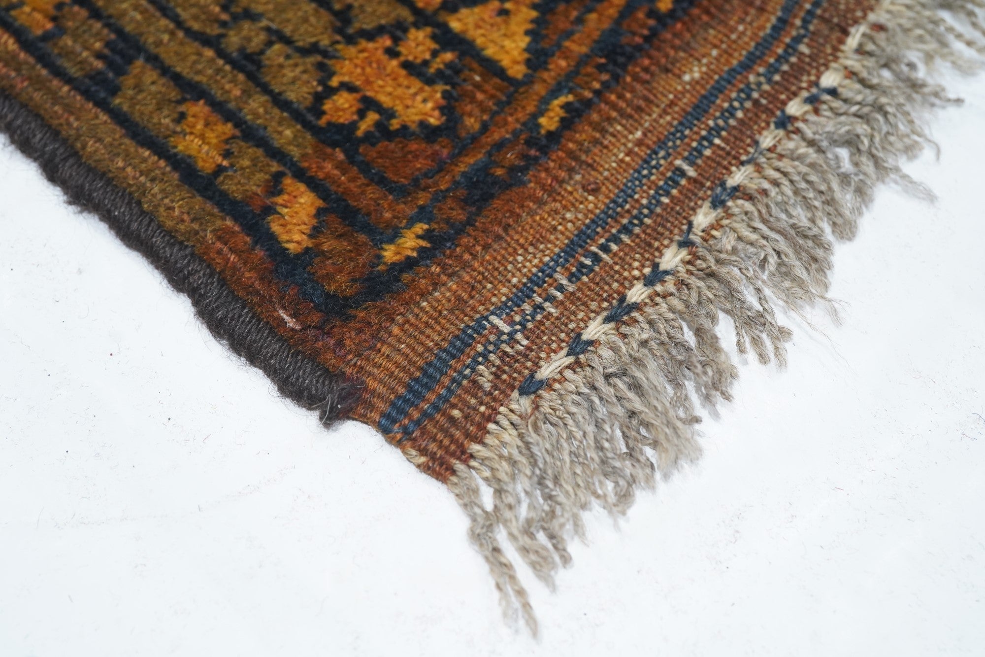 Vintage Afghan Rug 3'3'' x 3'9''