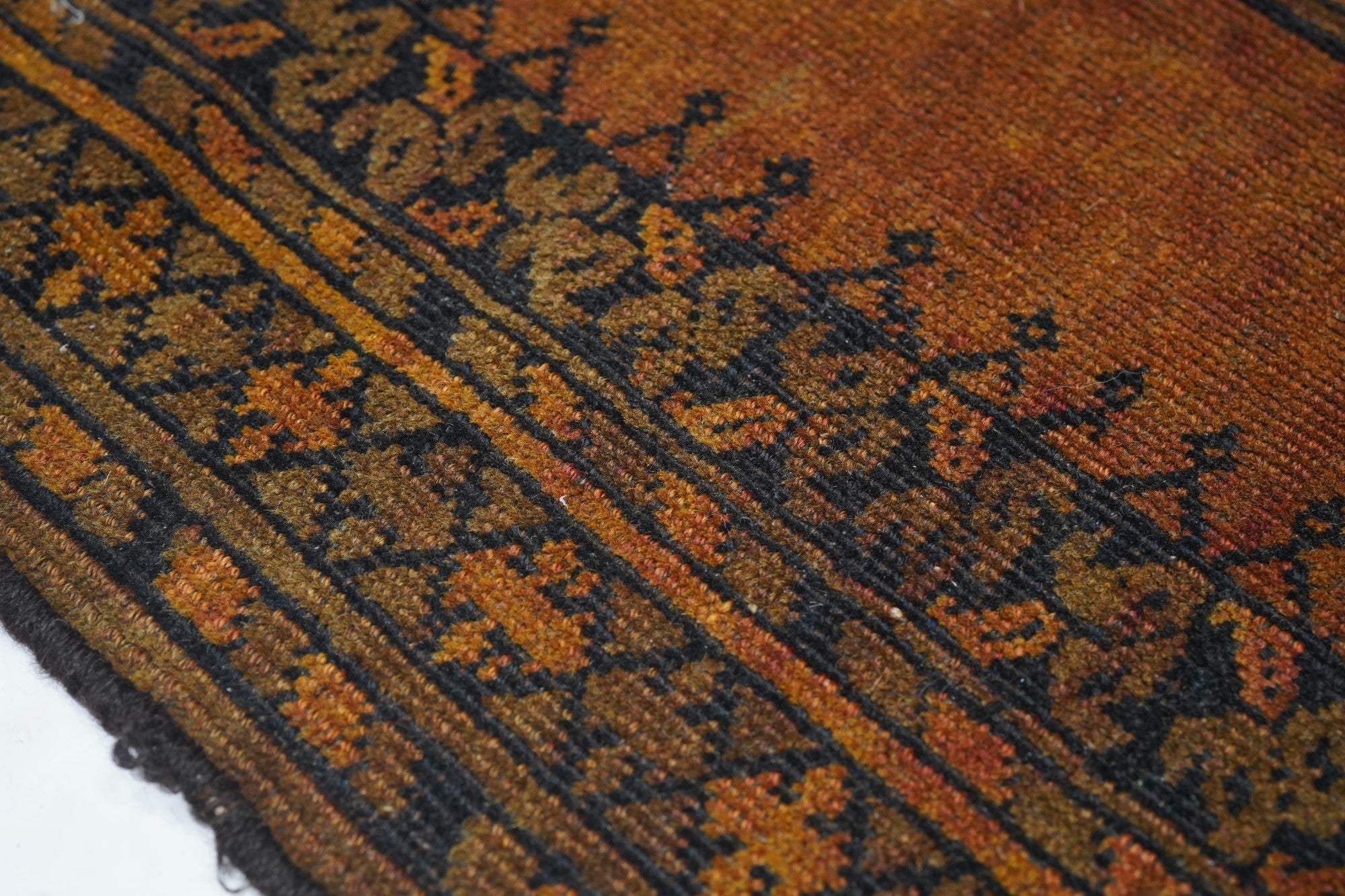 Vintage Afghan Rug 3'3'' x 3'9''