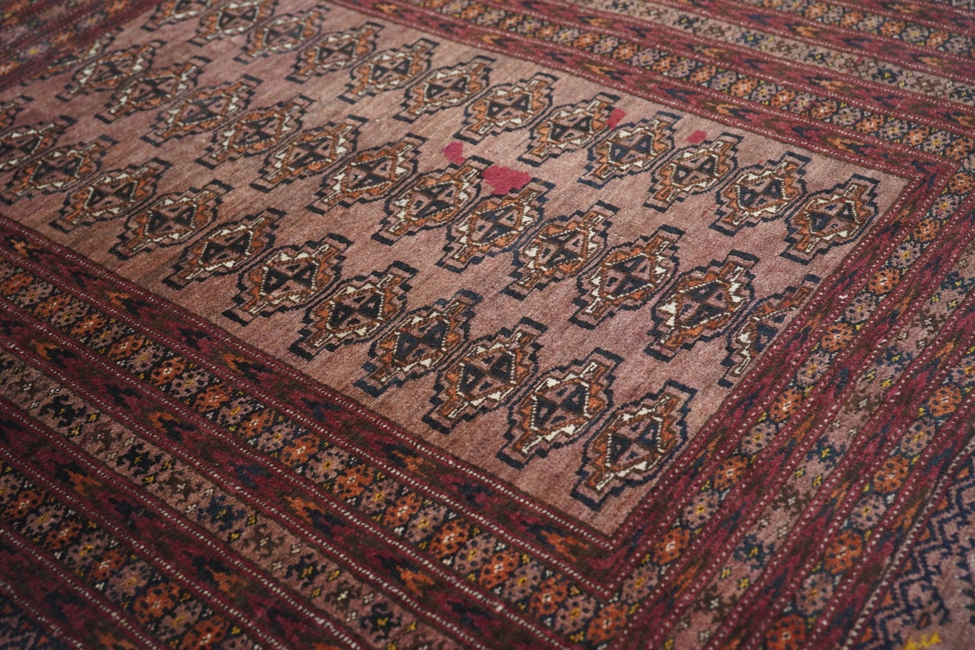 Vintage Bokhara Rug 3'11'' x 4'9''