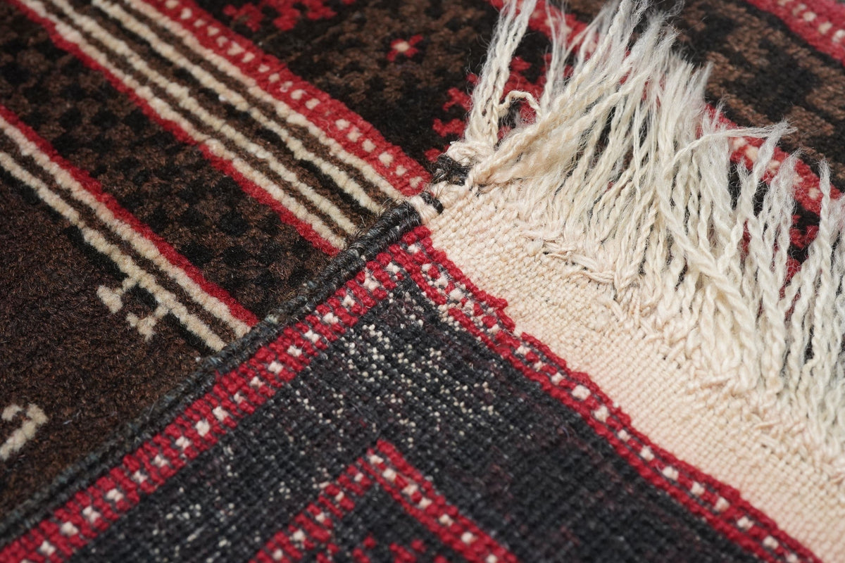 Vintage Tribal Afghan Rug 2'9'' x 5'0''