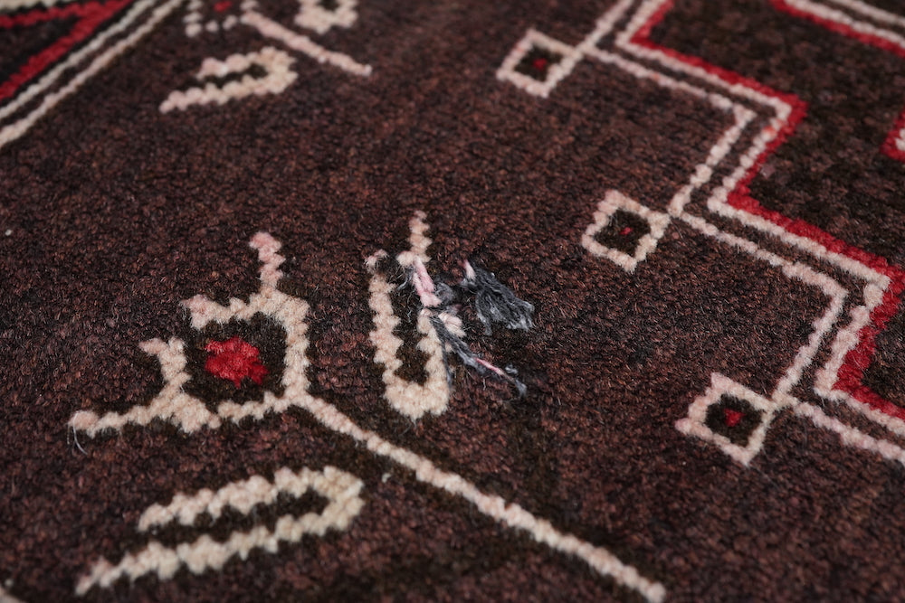 Vintage Tribal Afghan Rug 2'9'' x 5'0''