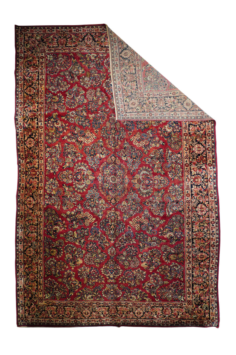 Antique Sarouk Rug 11'3'' x 18'1''