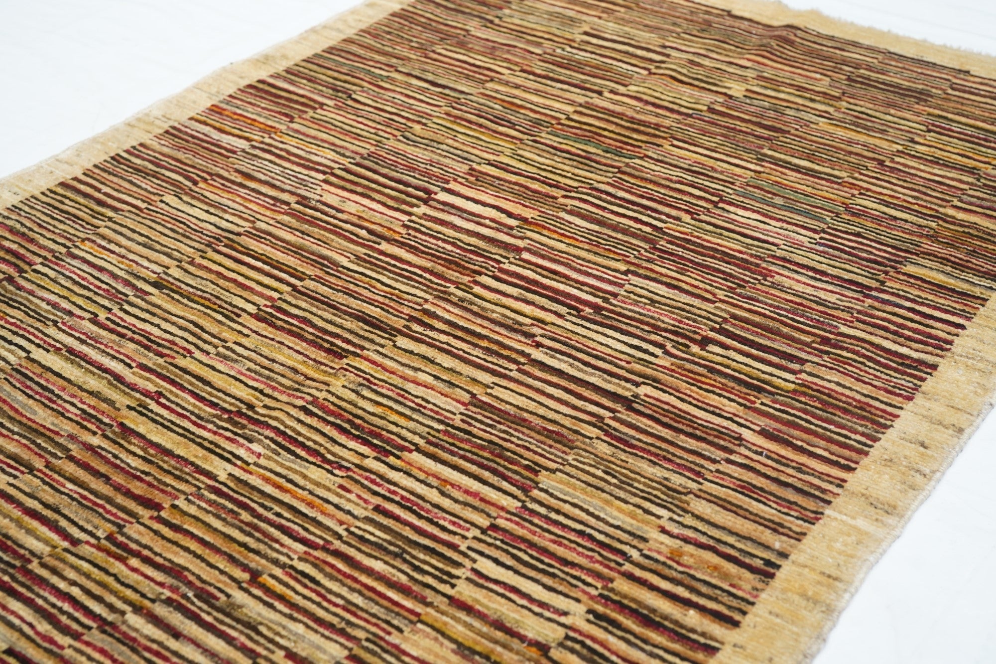 Vintage Gabbeh Rug 3'4'' x 4'10''