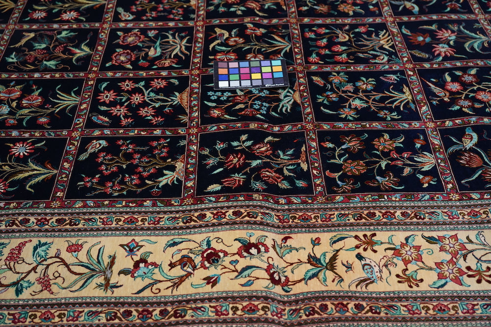Extremely Fine Pure Silk Qum Rug 4'5'' x 6'11''