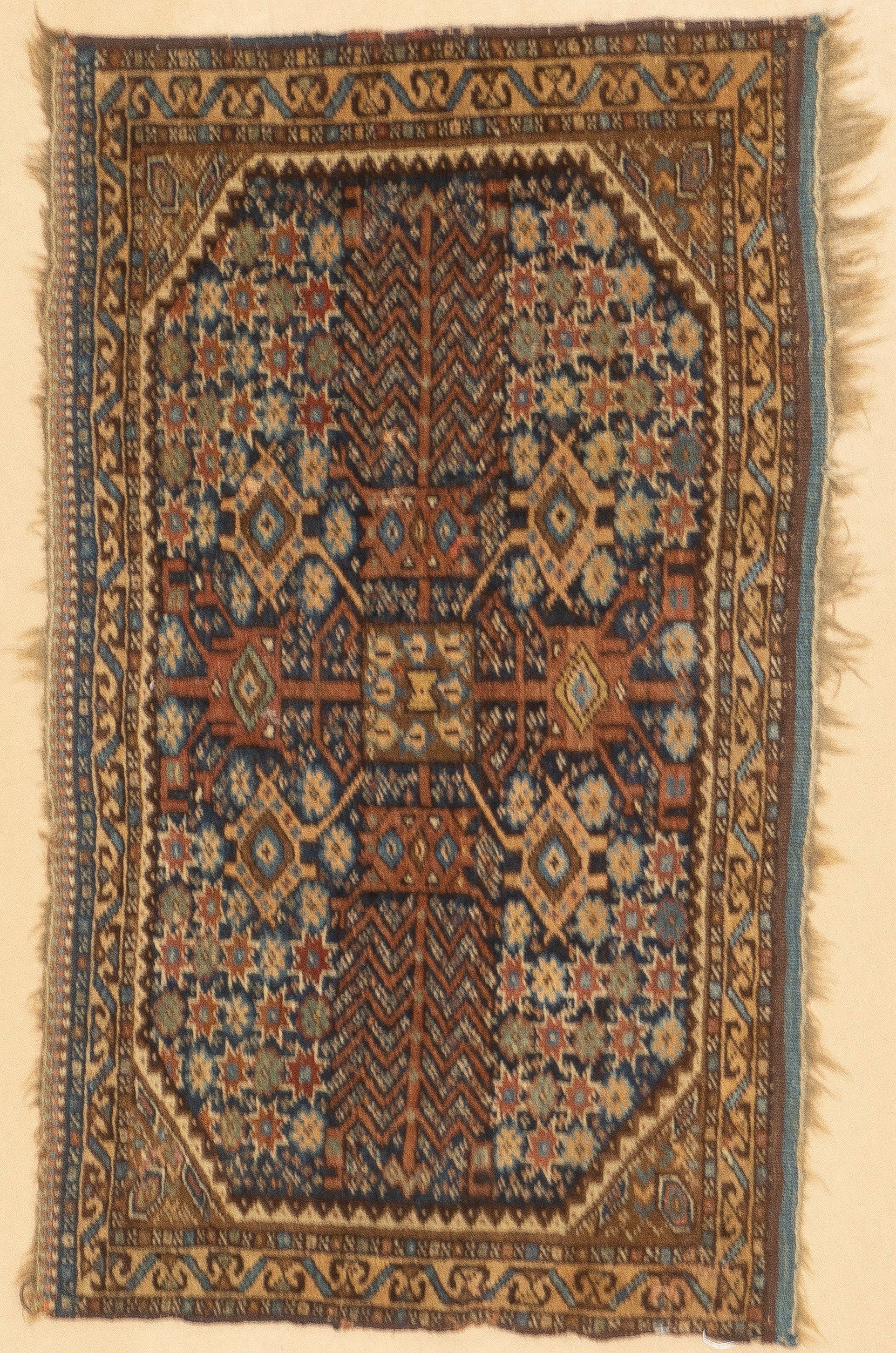 Antique Qashqai Rug 1'9'' x 2'9''