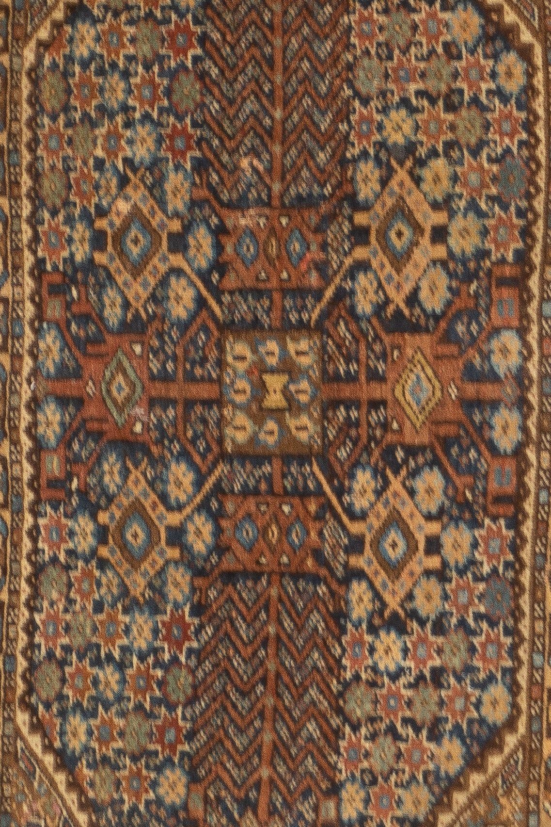 Antique Qashqai Rug 1'9'' x 2'9''