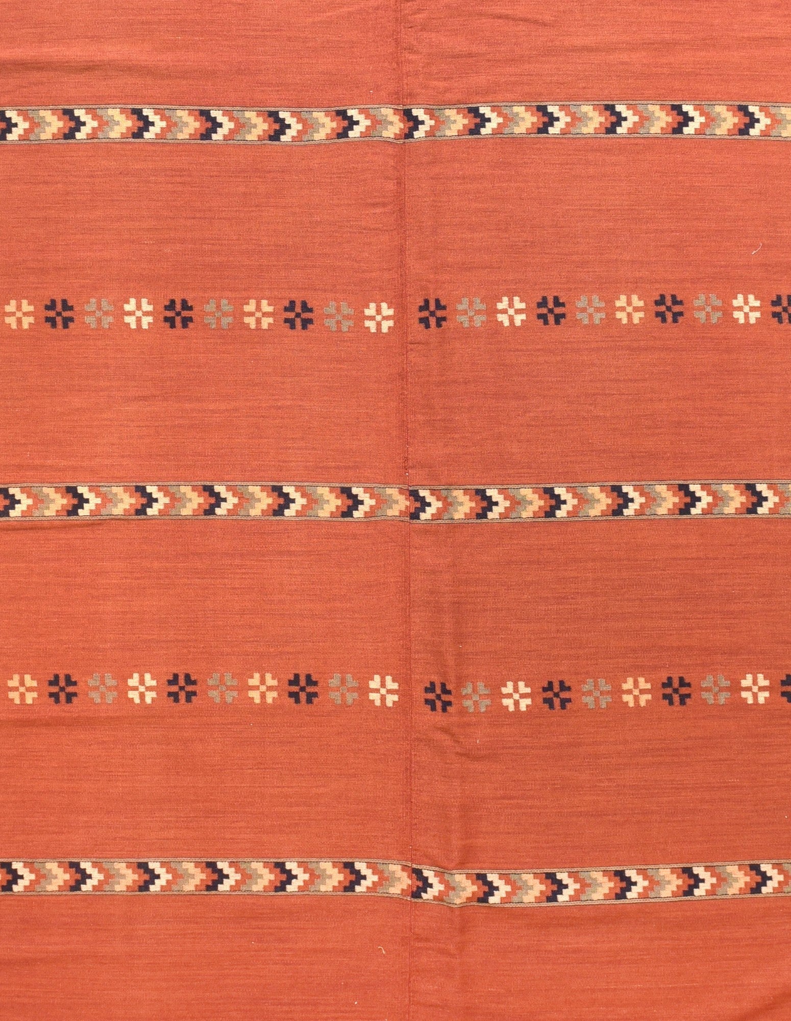 Vintage Swedish Kilim Rug 5'4'' x 6'0"