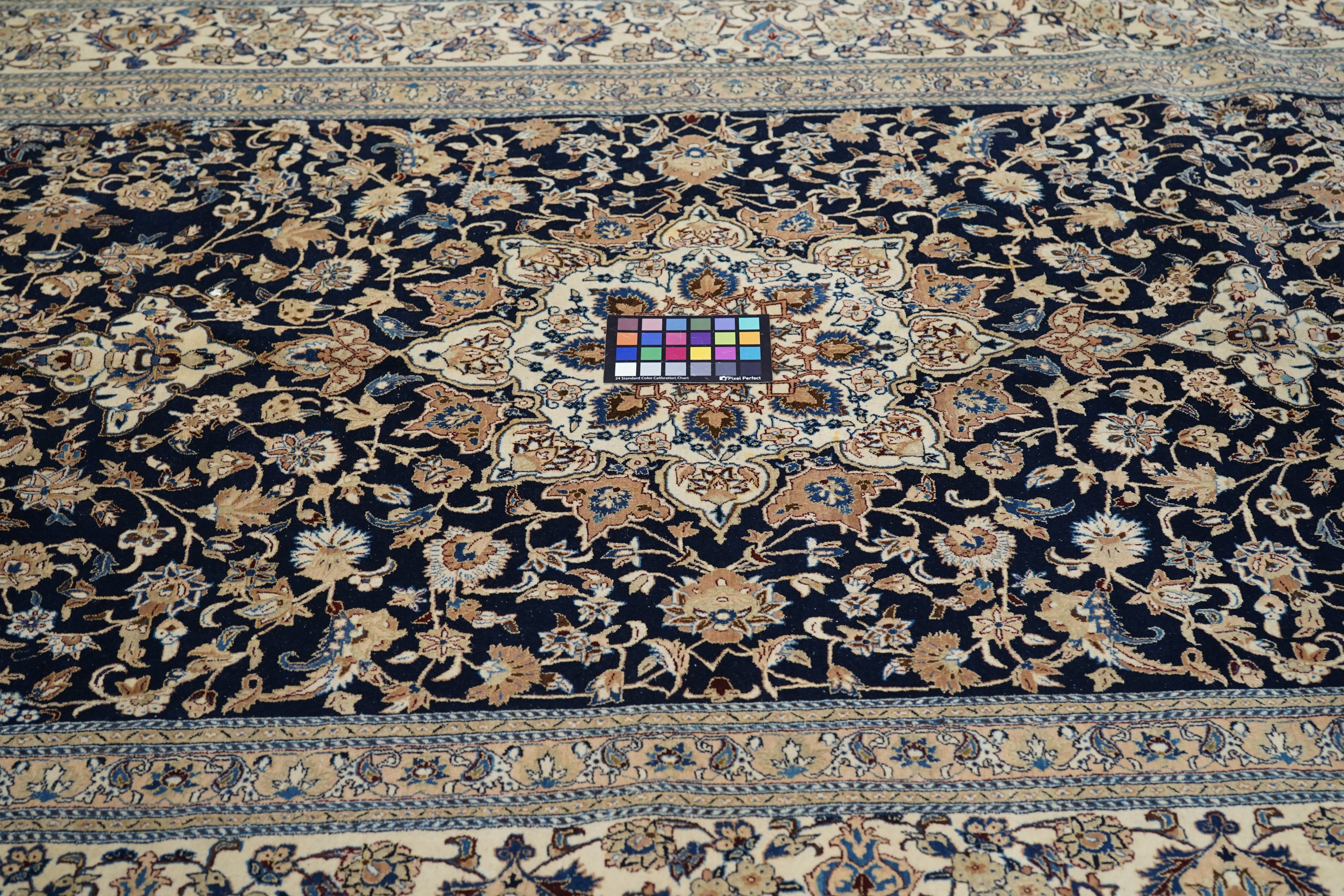 Extremely Fine Nain Habibian Wool and Silk Rug 5'4'' x 9'6''
