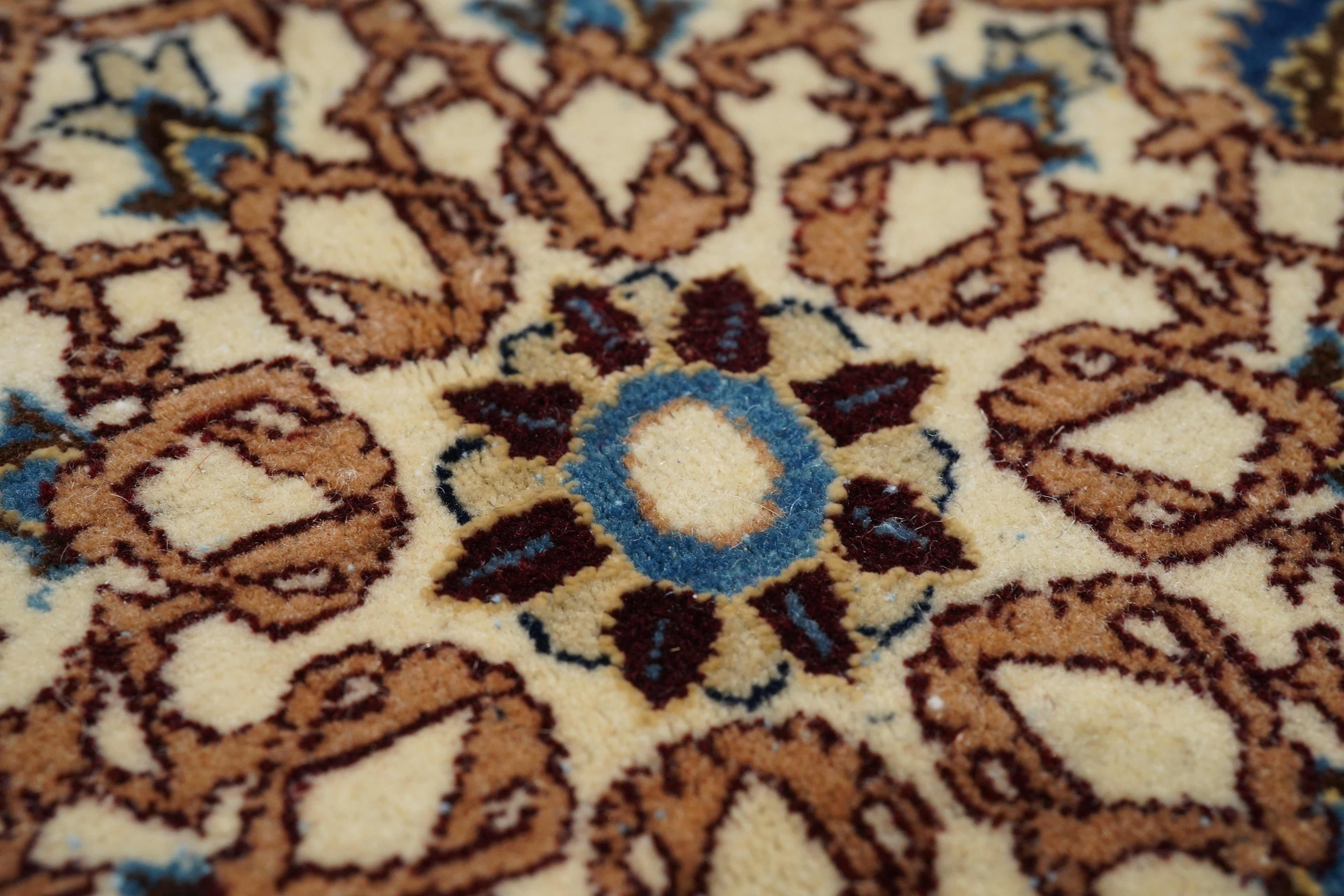 Extremely Fine Nain Habibian Wool and Silk Rug 5'4'' x 9'6''