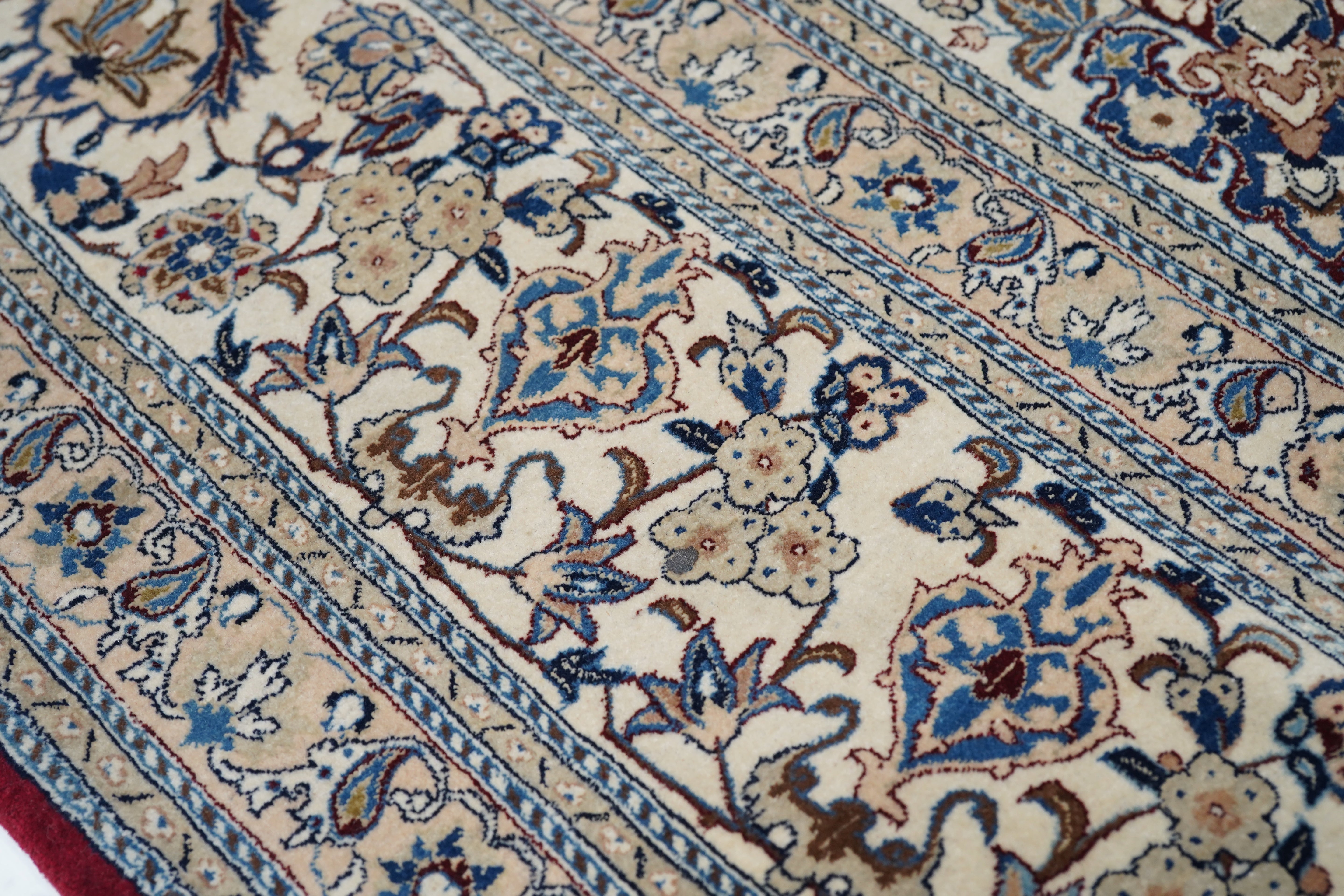 Extremely Fine Nain Habibian Wool and Silk (One of Pair) Rug 5'4'' x 9'6''