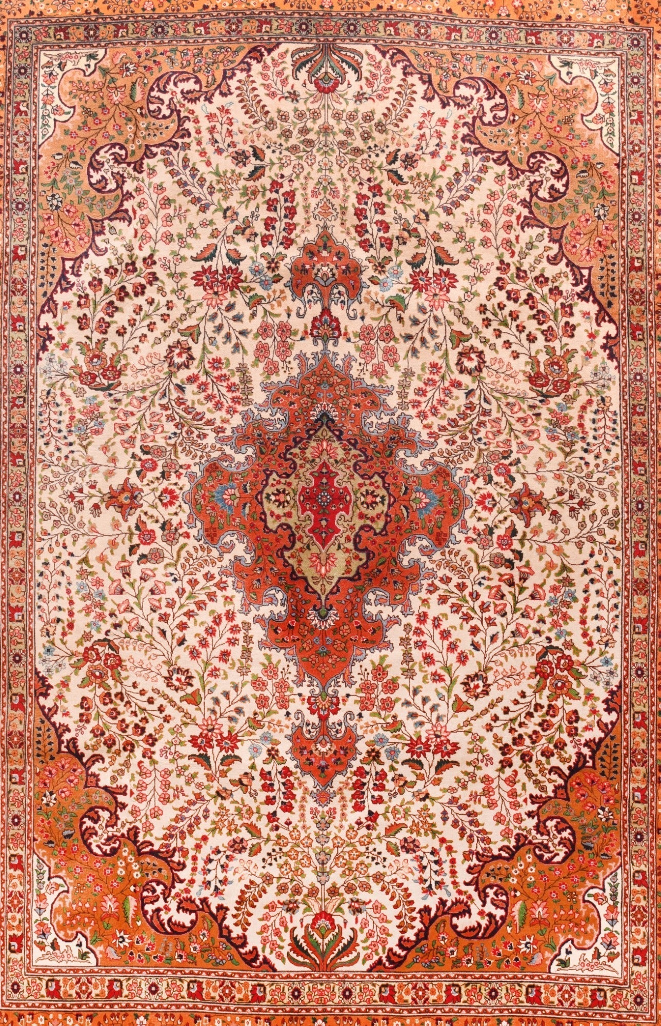 Vintage Tabriz Rug 7'2'' x 10'1''