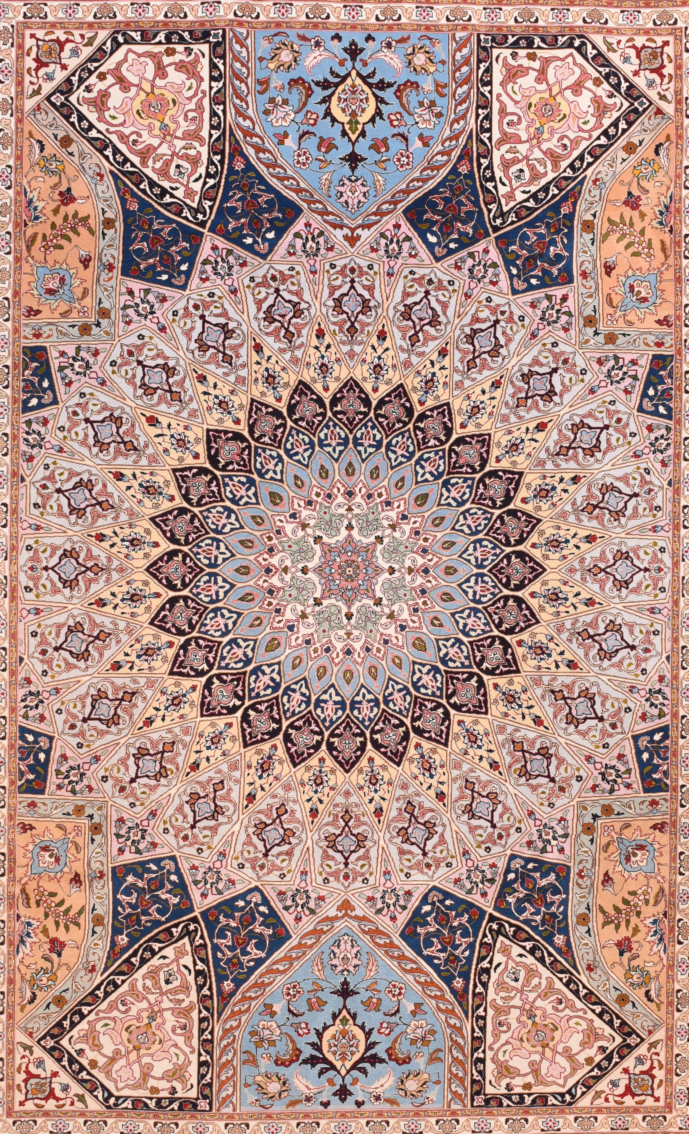 Vintage Tabriz Rug 6'7'' x 9'10''