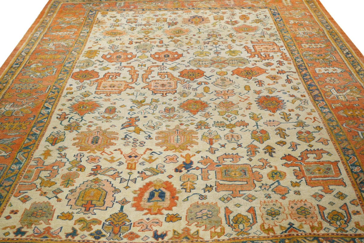 Antique Oushak Rug 9'0'' x 13'5''